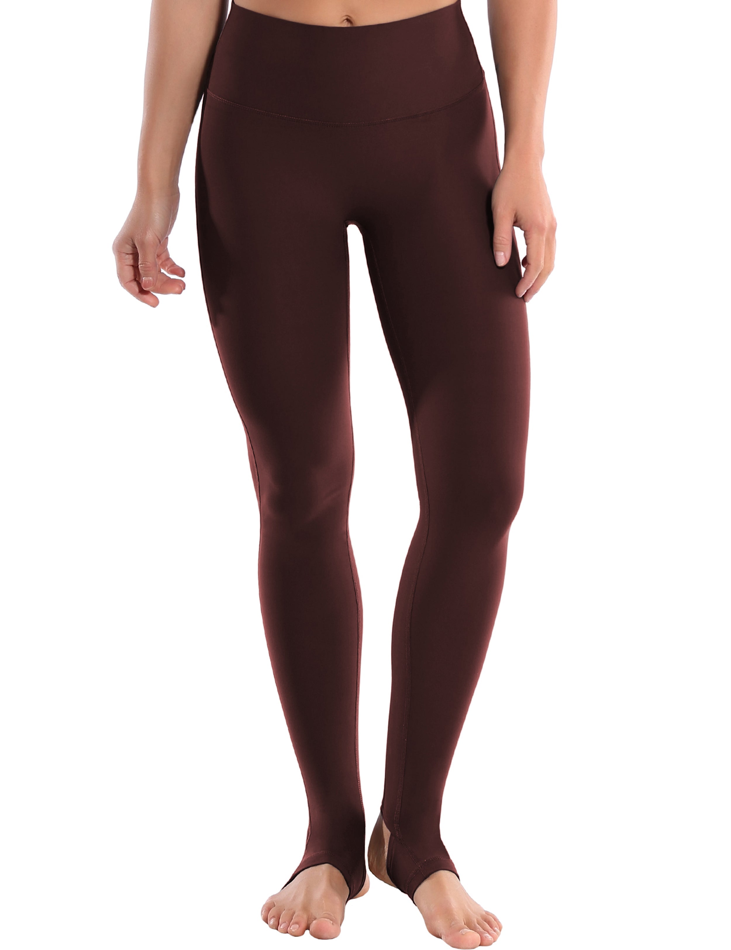 Over the Heel Tall Size Pants mahoganymaroon Over the Heel Design 87%Nylon/13%Spandex Fabric doesn't attract lint easily 4-way stretch No see-through Moisture-wicking Tummy control