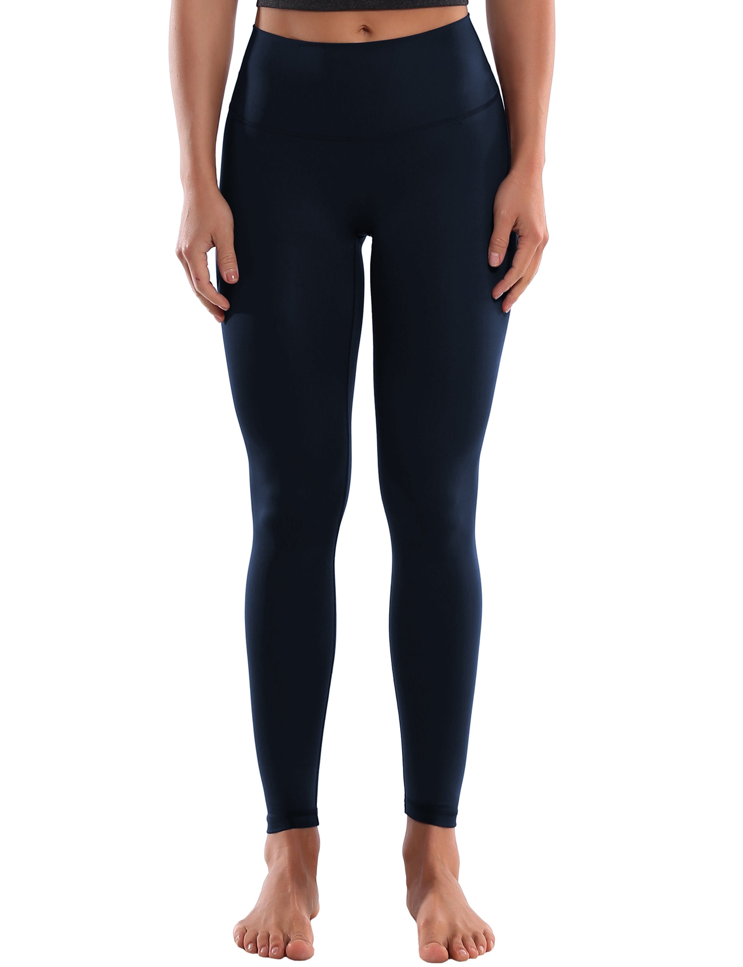 Crotch Seamless Biking Pants darknavy