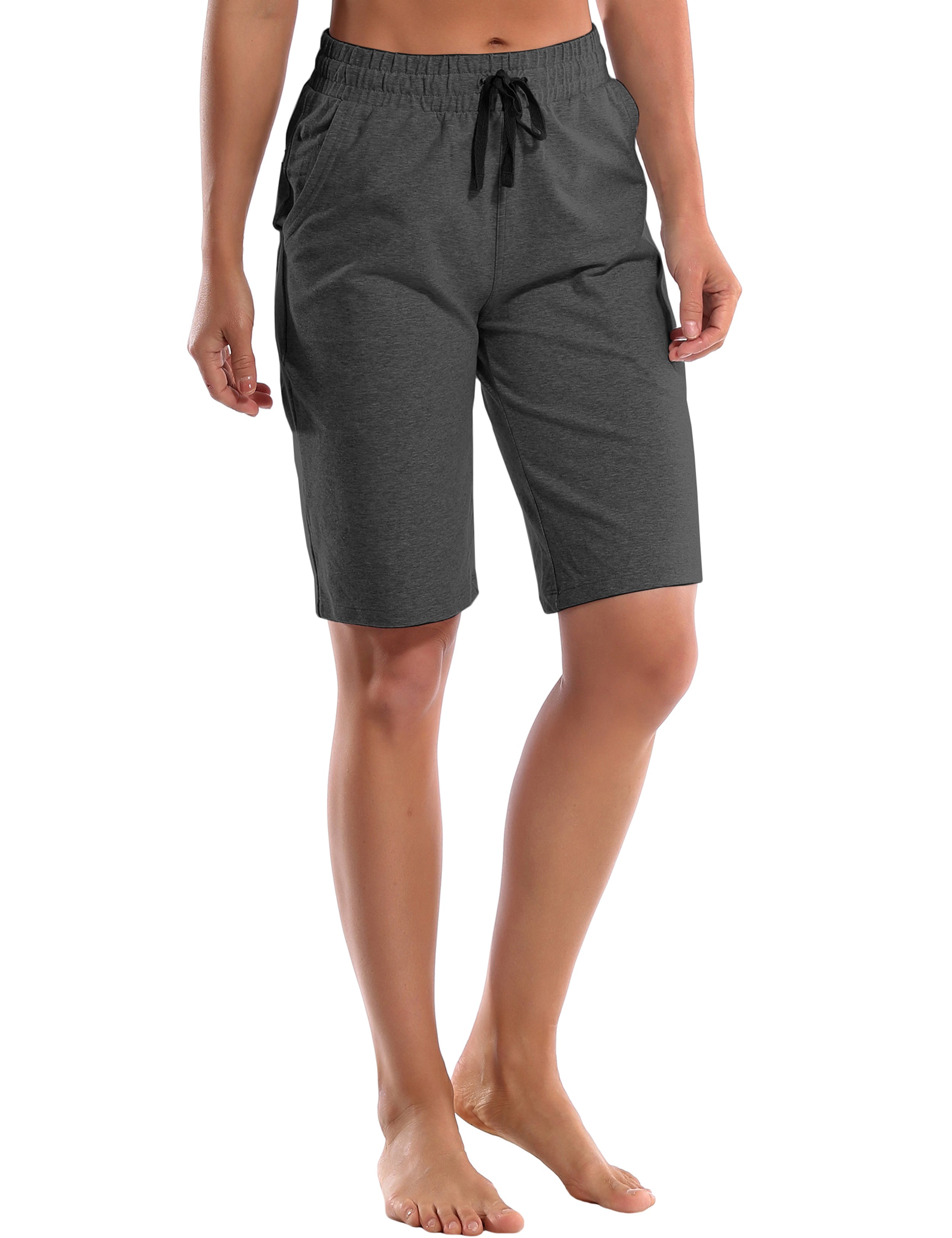 10" Joggers Shorts heathercharcoal_Plus Size