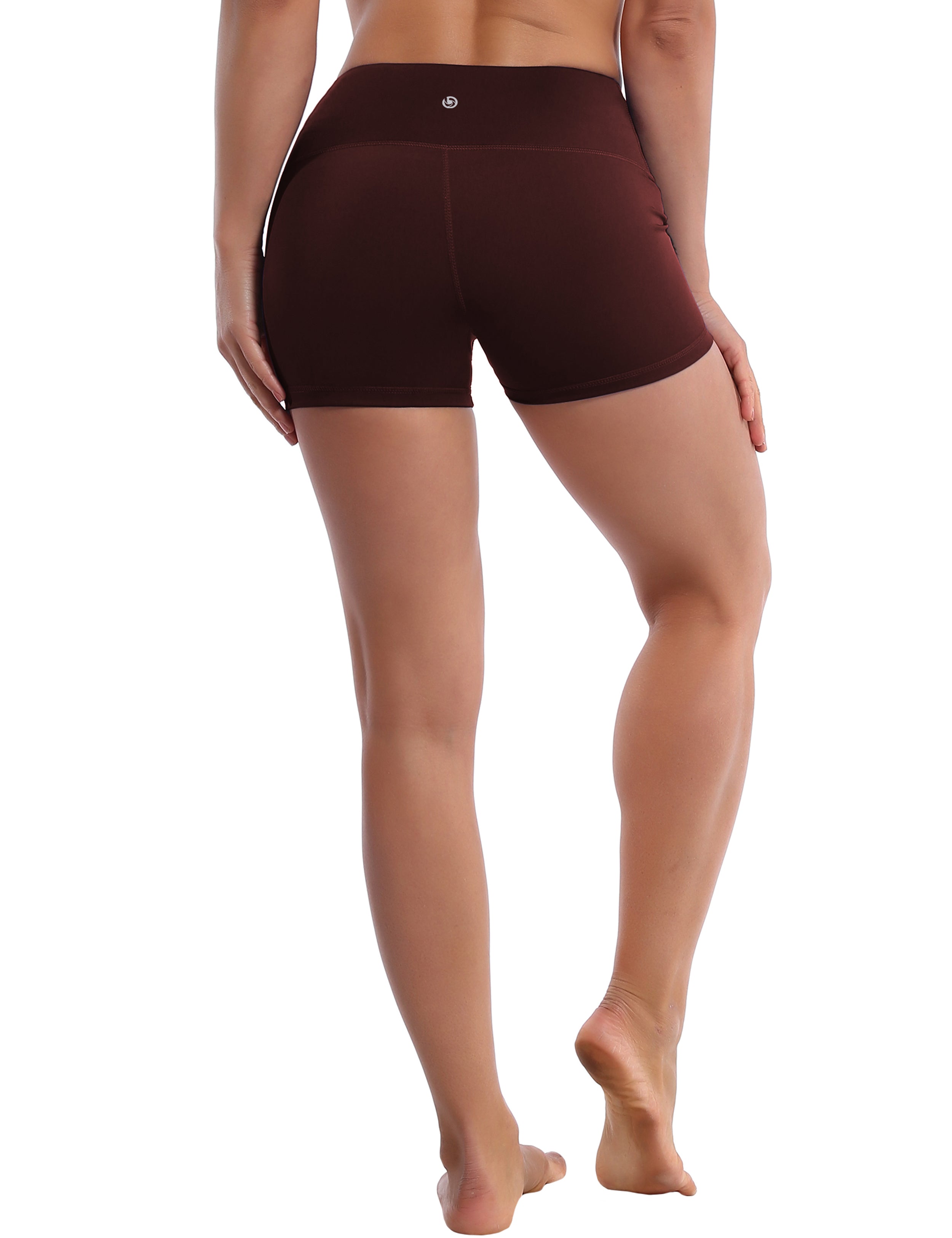 2.5" Biking Shorts mahoganymaroon Softest-ever fabric High elasticity High density 4-way stretch Fabric doesn't attract lint easily No see-through Moisture-wicking Machine wash 75% Nylon, 25% Spandex