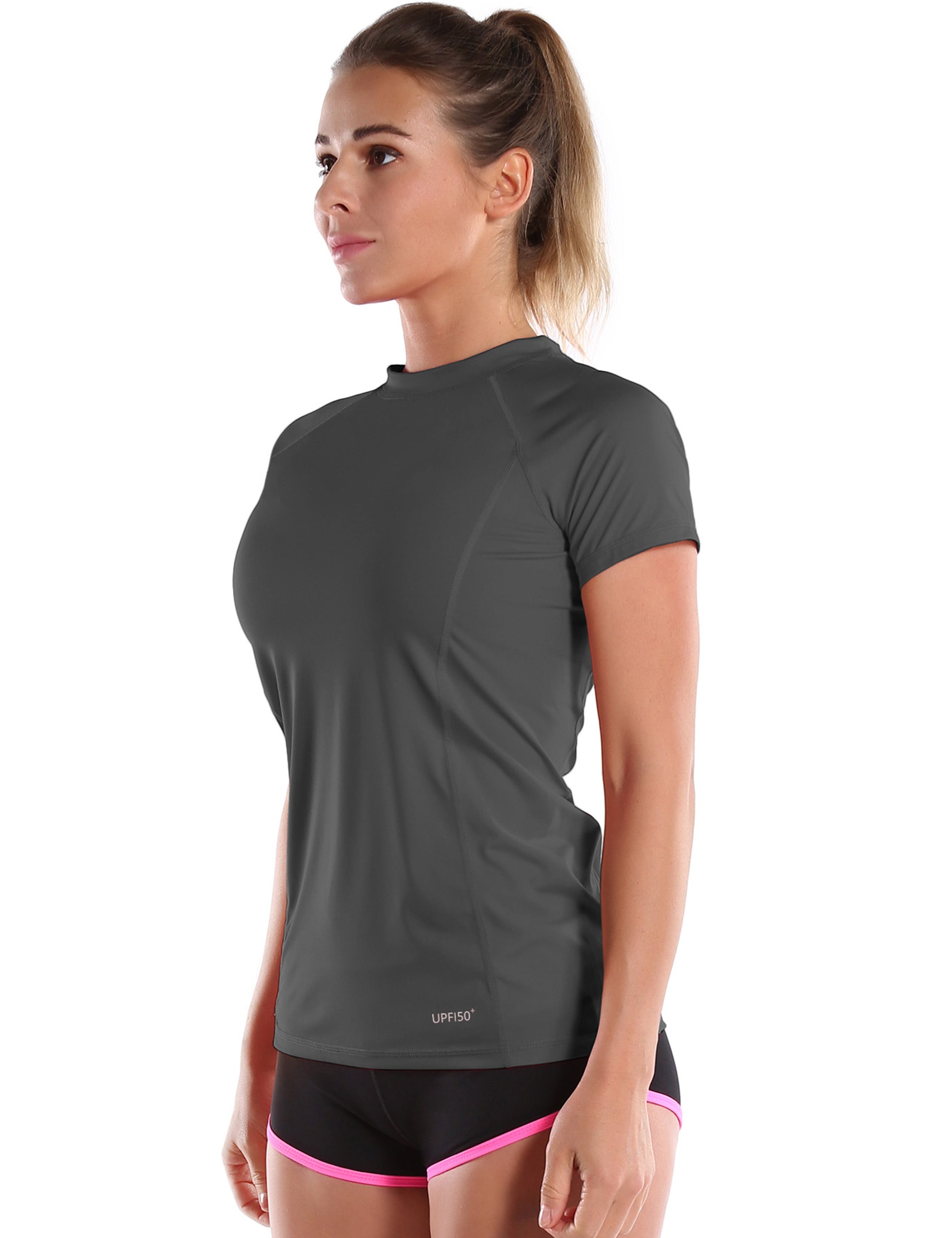 Short Sleeve UPF 50+Rashguard shadowcharcoal