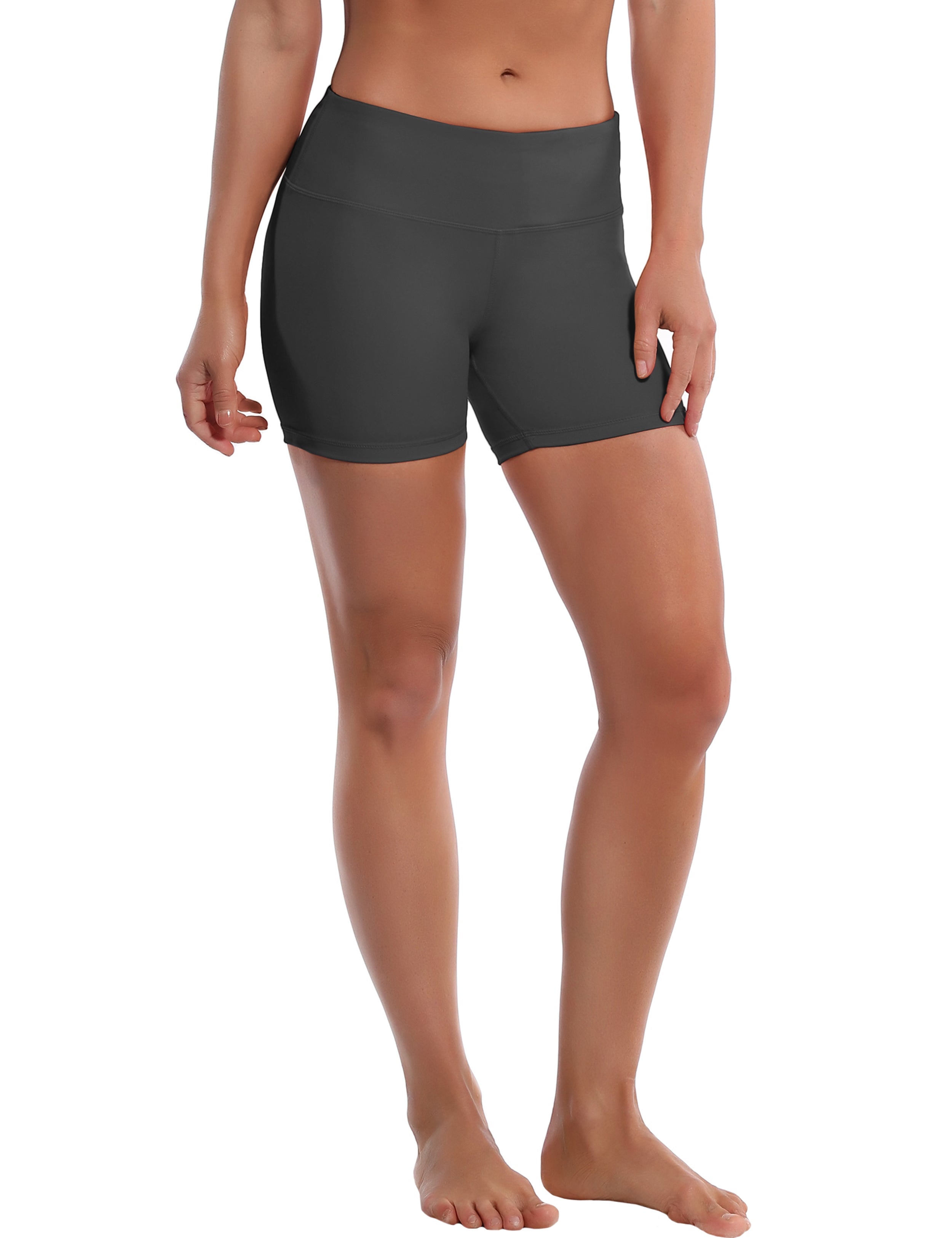 4" Jogging Shorts shadowcharcoal Sleek, soft, smooth and totally comfortable: our newest style is here. Softest-ever fabric High elasticity High density 4-way stretch Fabric doesn't attract lint easily No see-through Moisture-wicking Machine wash 75% Nylon, 25% Spandex