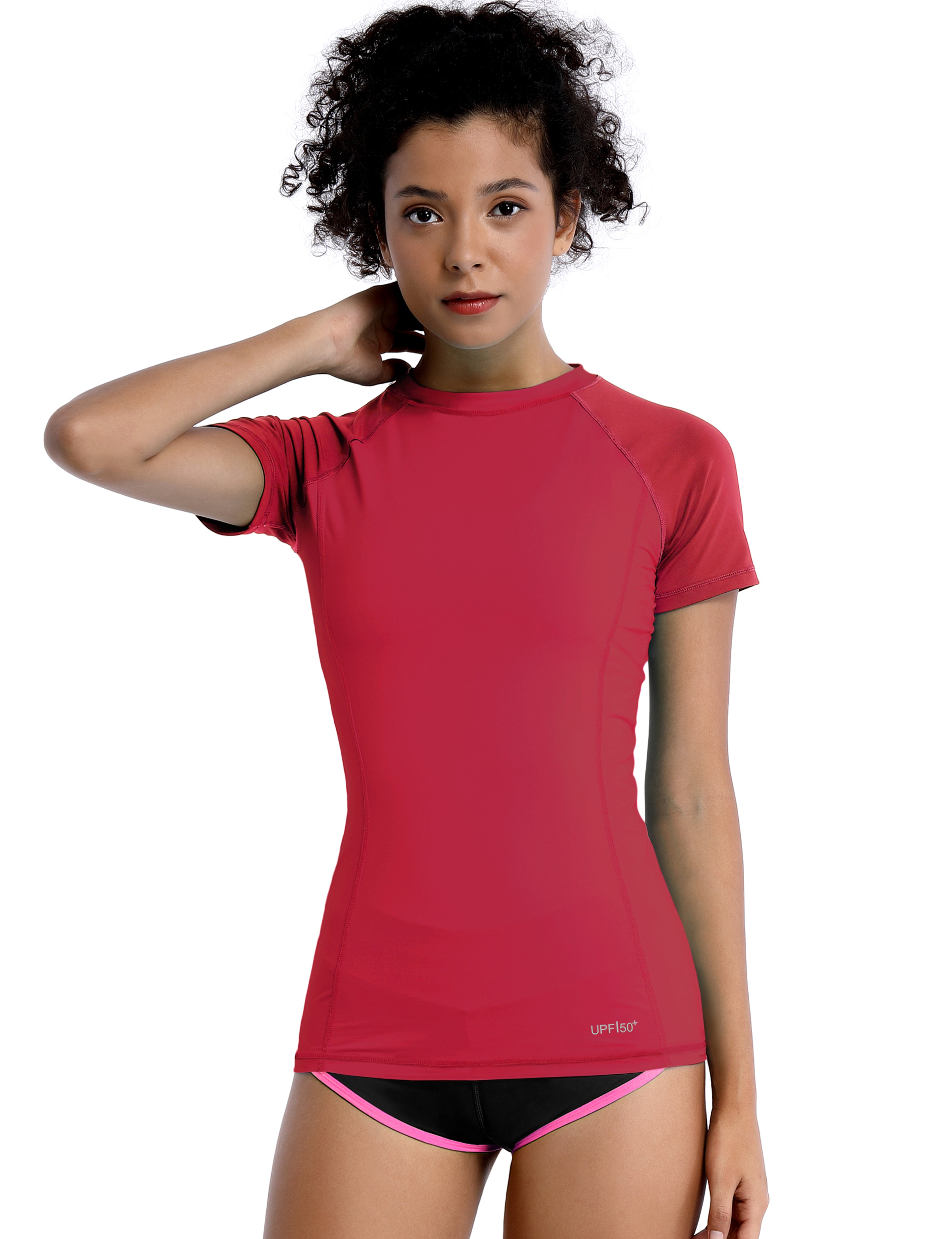 Short Sleeve UPF 50+Rashguard rosecoral_Jogging