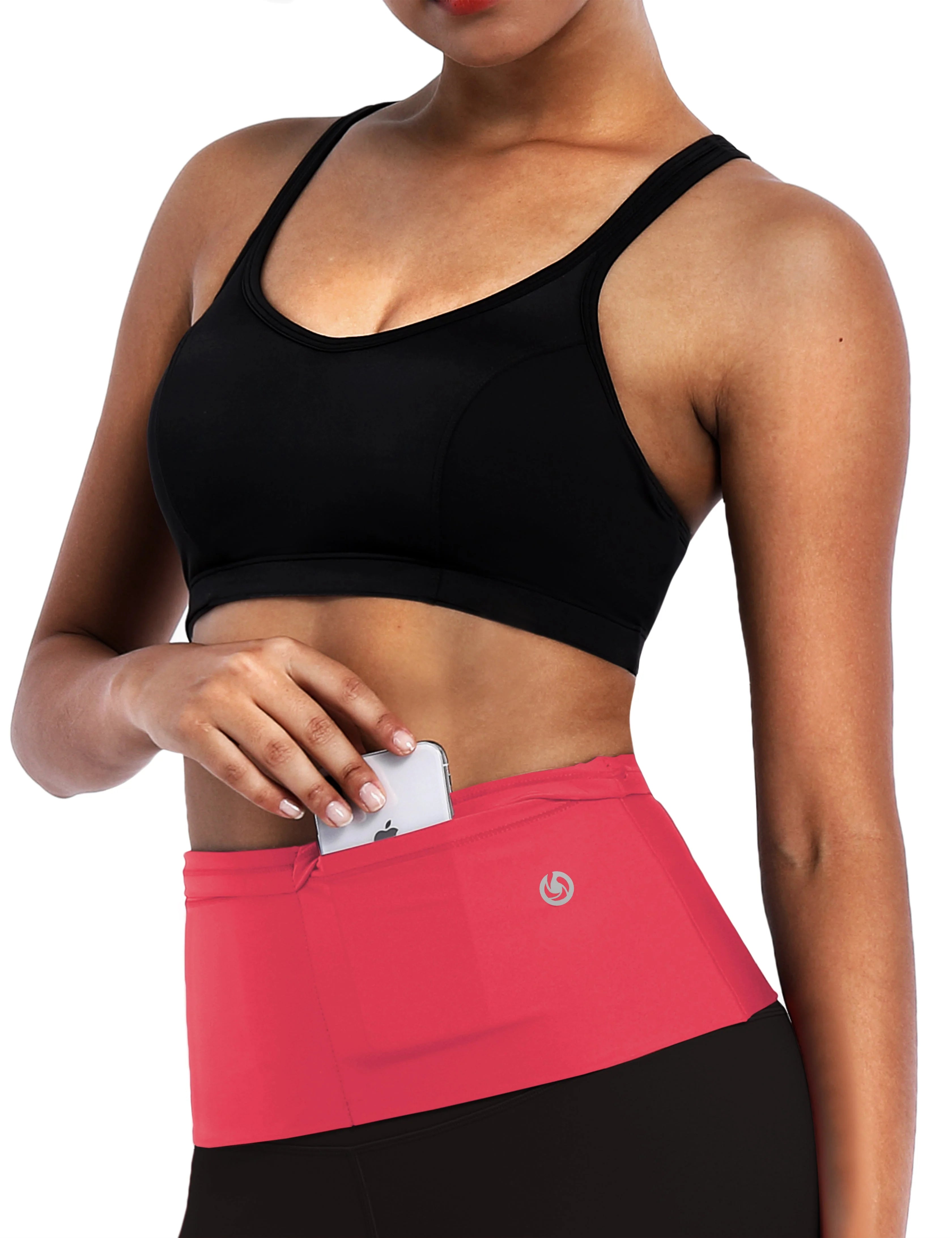 4 Pocket Sports Running Waist Pack rosecoral