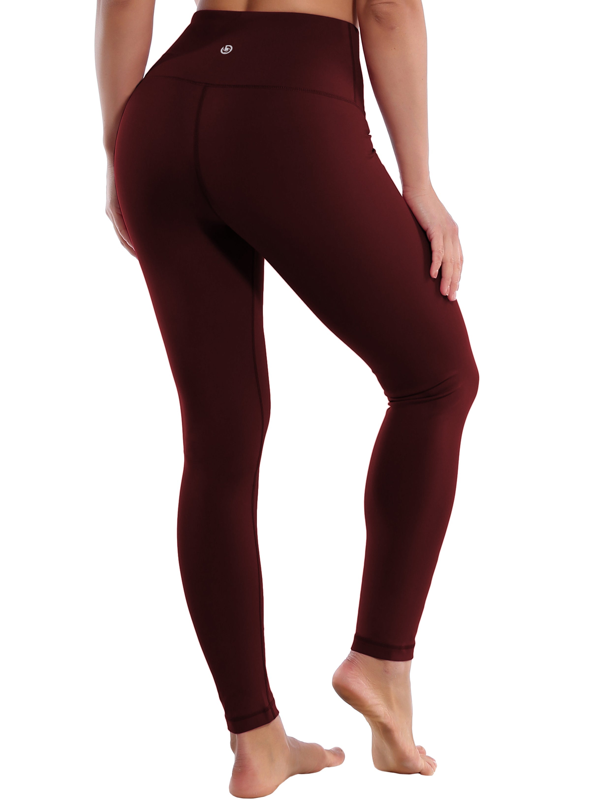 High Waist Tall Size Pants cherryred 75%Nylon/25%Spandex Fabric doesn't attract lint easily 4-way stretch No see-through Moisture-wicking Tummy control Inner pocket Four lengths