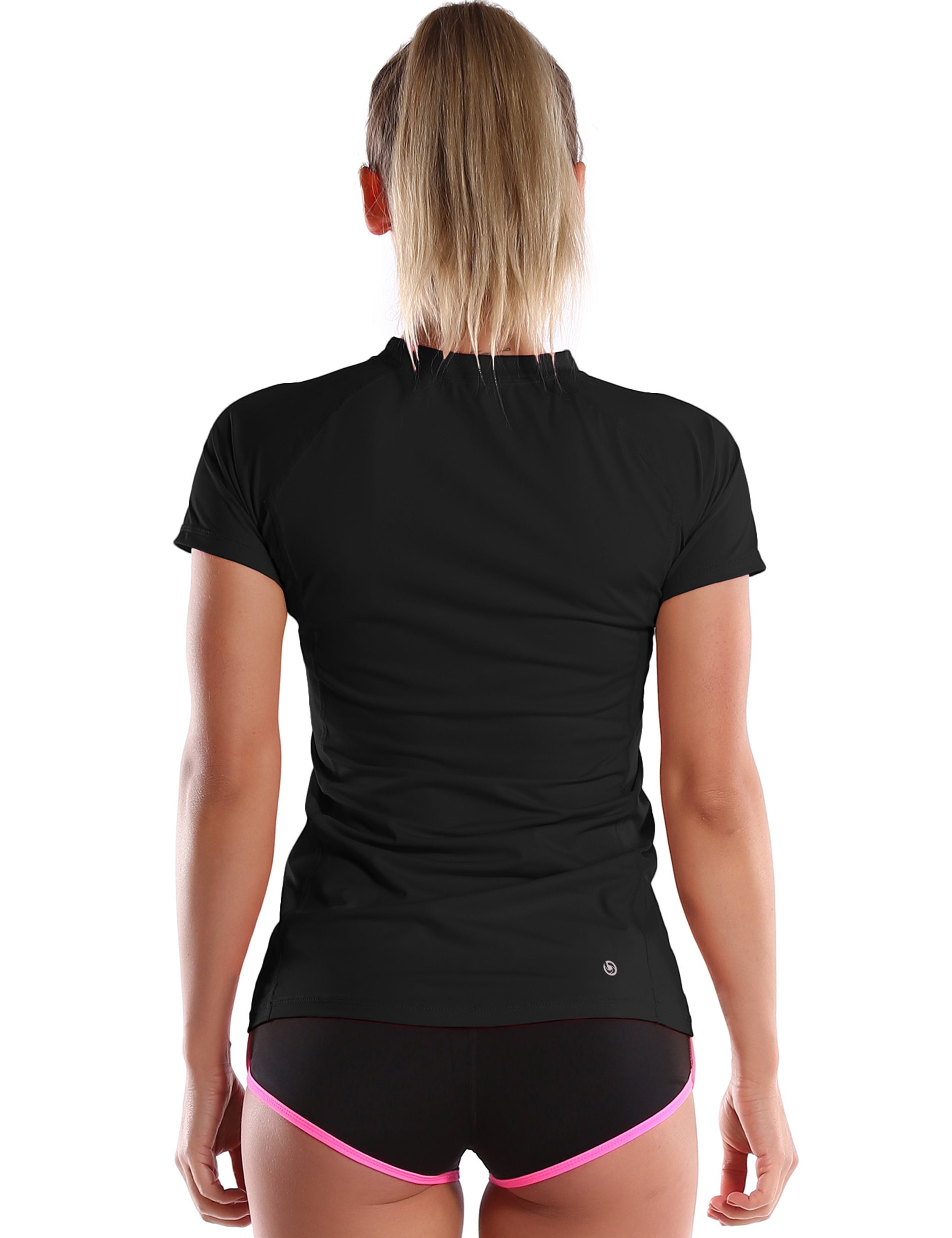 Short Sleeve UPF 50+Rashguard black_Jogging