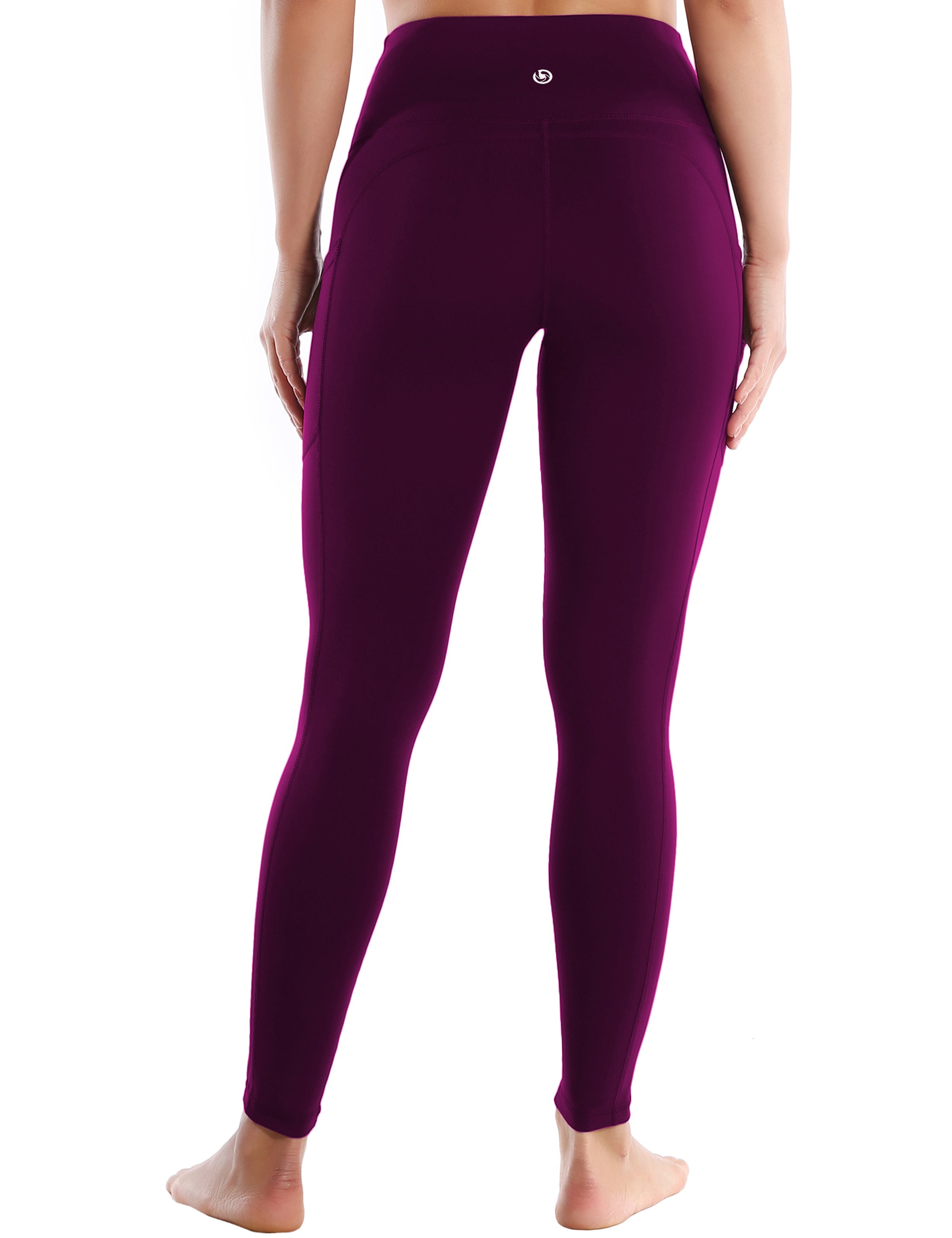 Hip Line Side Pockets Golf Pants plum Sexy Hip Line Side Pockets 75%Nylon/25%Spandex Fabric doesn't attract lint easily 4-way stretch No see-through Moisture-wicking Tummy control Inner pocket Two lengths