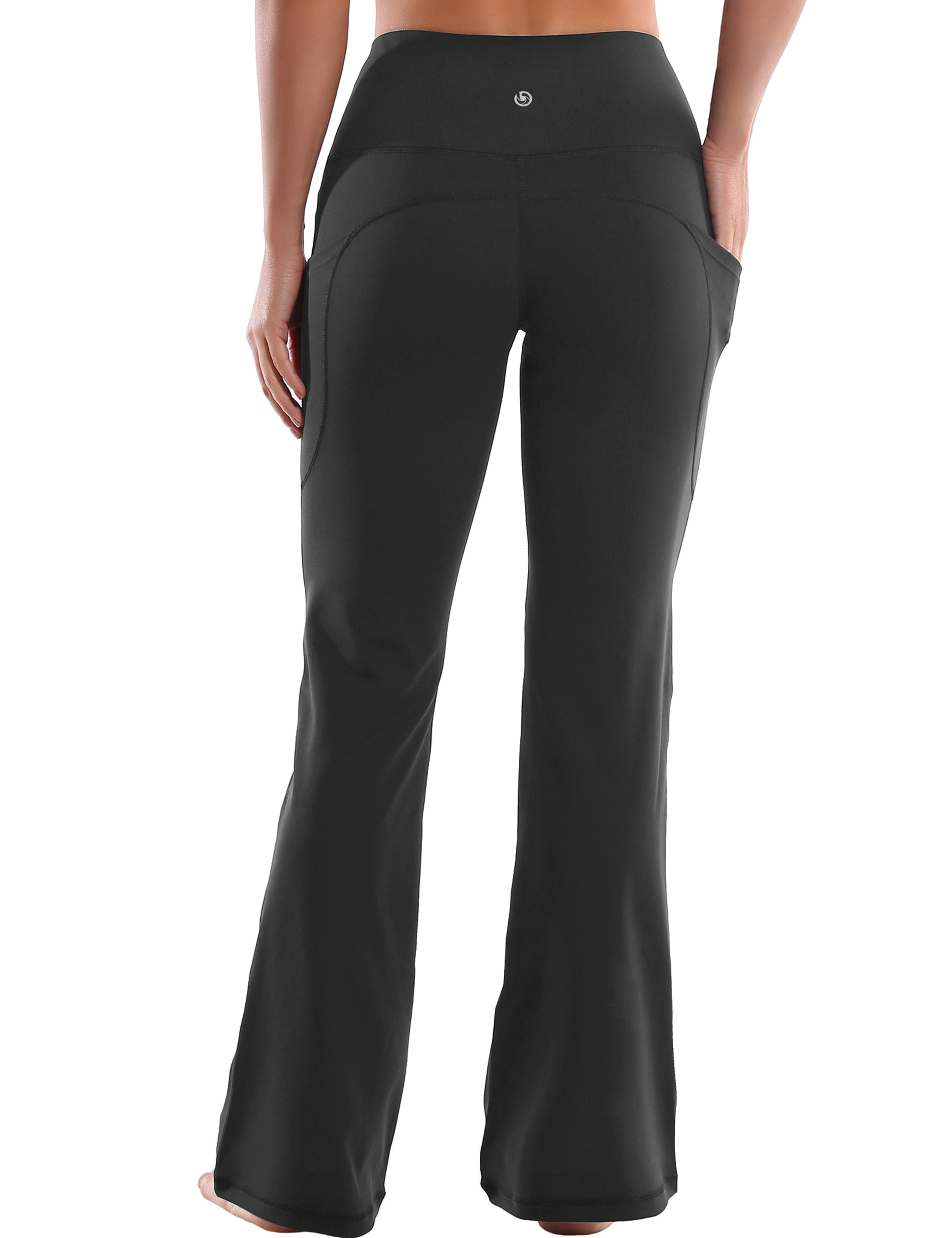 29" 31" 33" 35" 37"  Side Pockets Bootcut Leggings irongrey_Golf