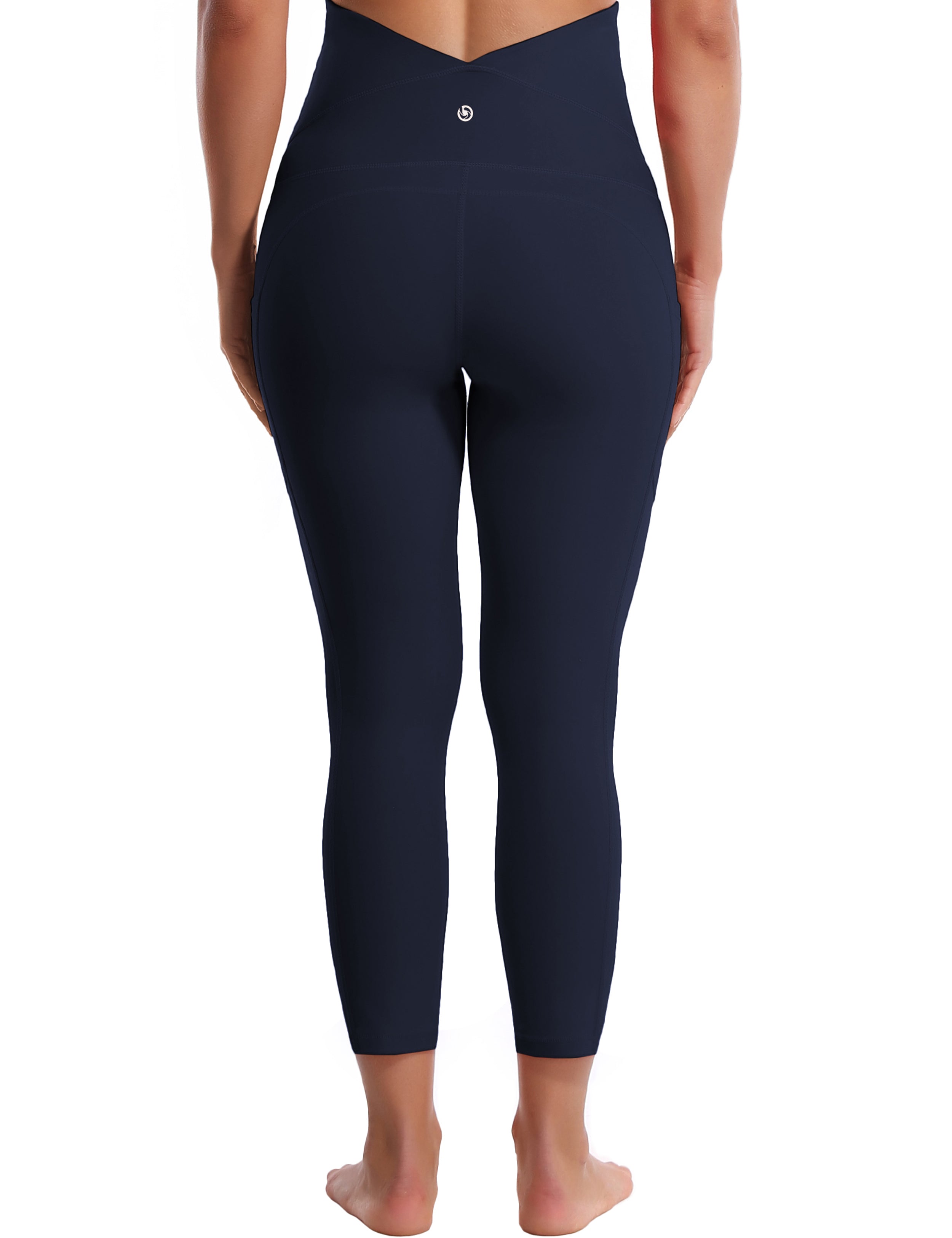 22" Side Pockets Maternity Tall Size Pants darknavy 87%Nylon/13%Spandex Softest-ever fabric High elasticity 4-way stretch Fabric doesn't attract lint easily No see-through Moisture-wicking Machine wash