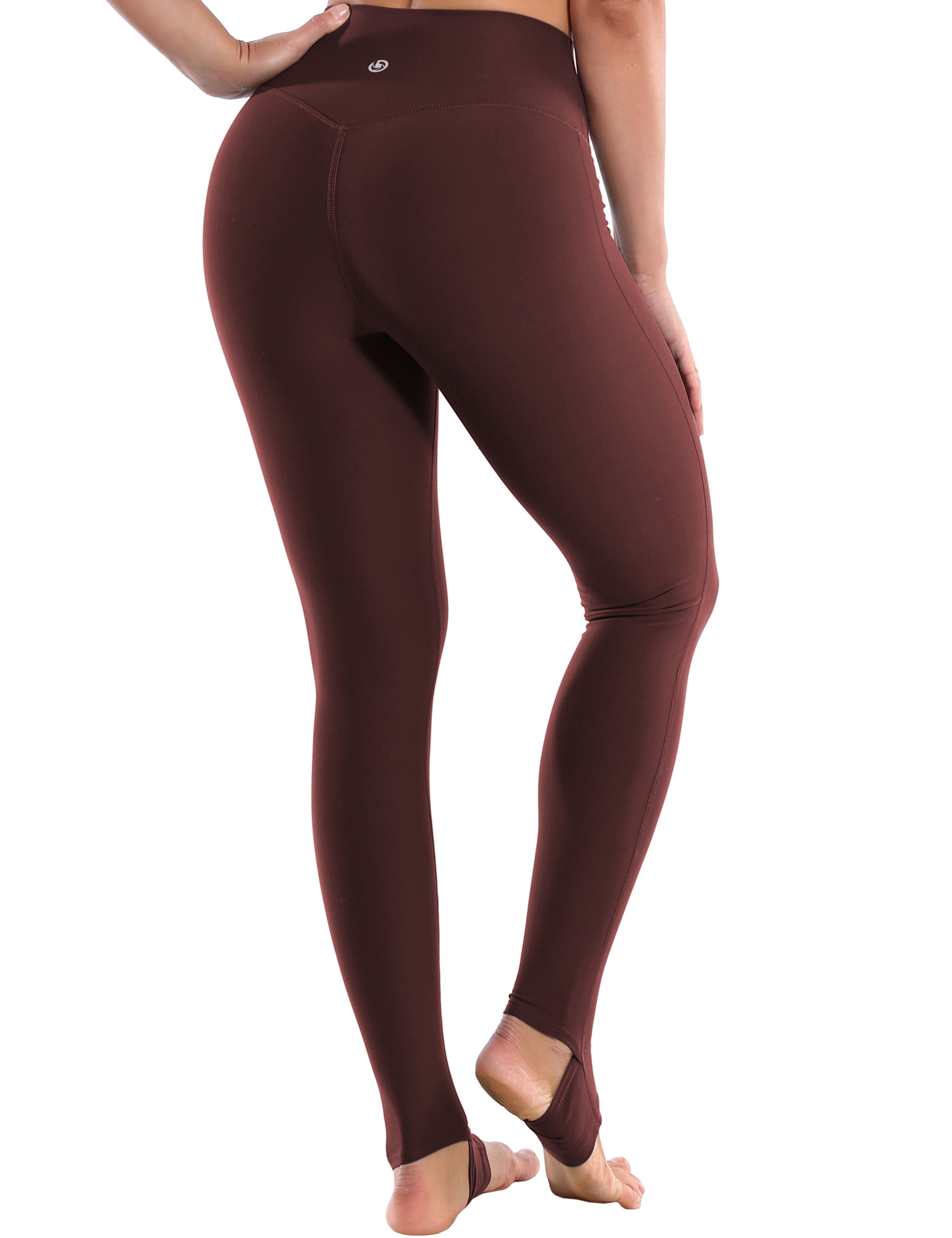 Over the Heel Running Pants mahoganymaroon Over the Heel Design 87%Nylon/13%Spandex Fabric doesn't attract lint easily 4-way stretch No see-through Moisture-wicking Tummy control