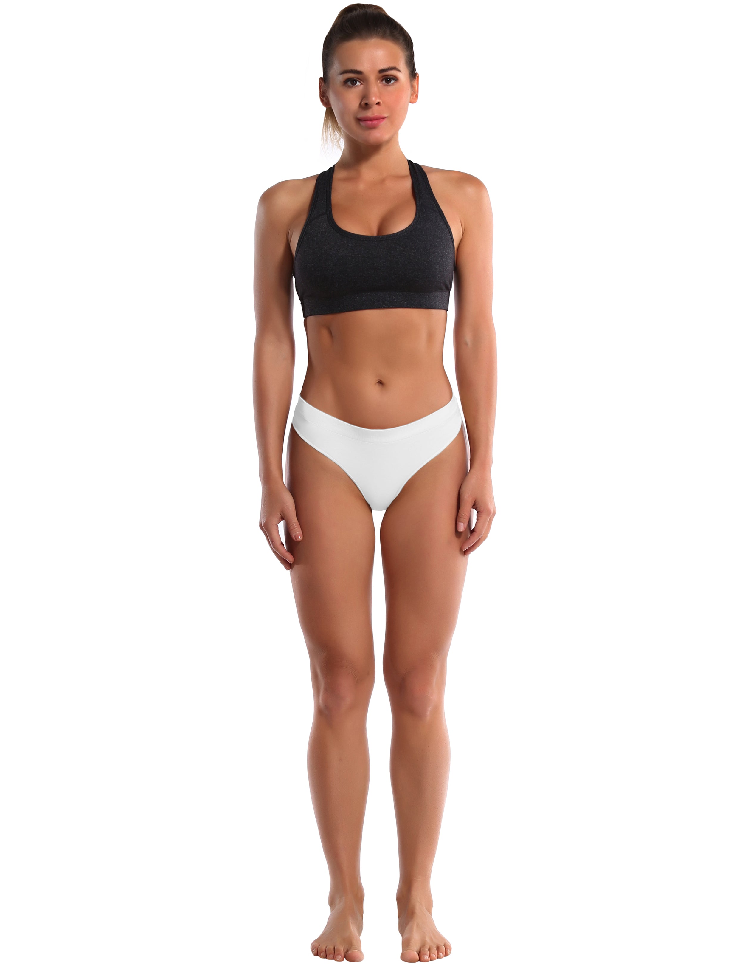 Nylon Spandex Seamless Sports Thongs Underwear gray – bubblelime