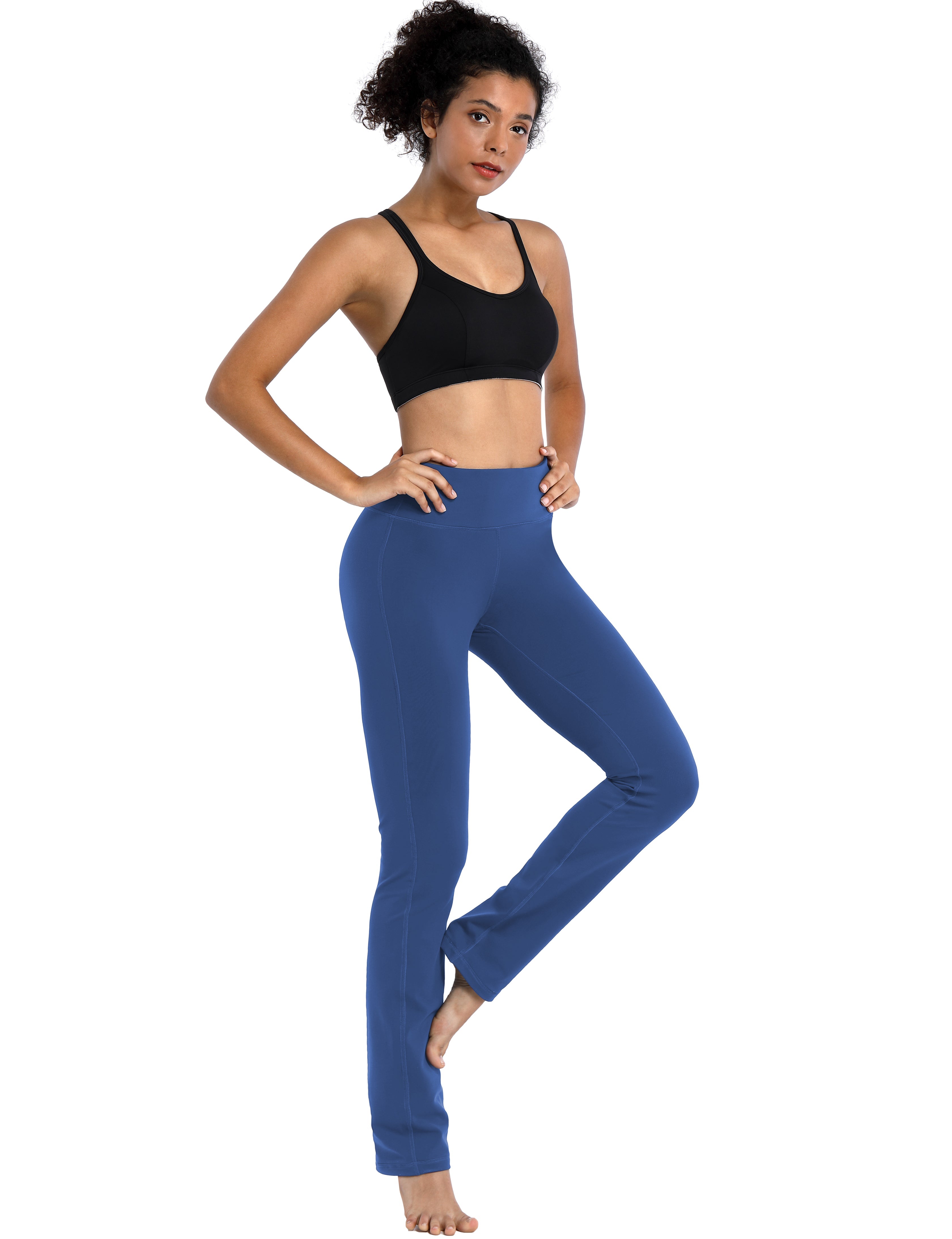 29" 31" 33" 35" Straight Leg Leggings purplishblue_Running