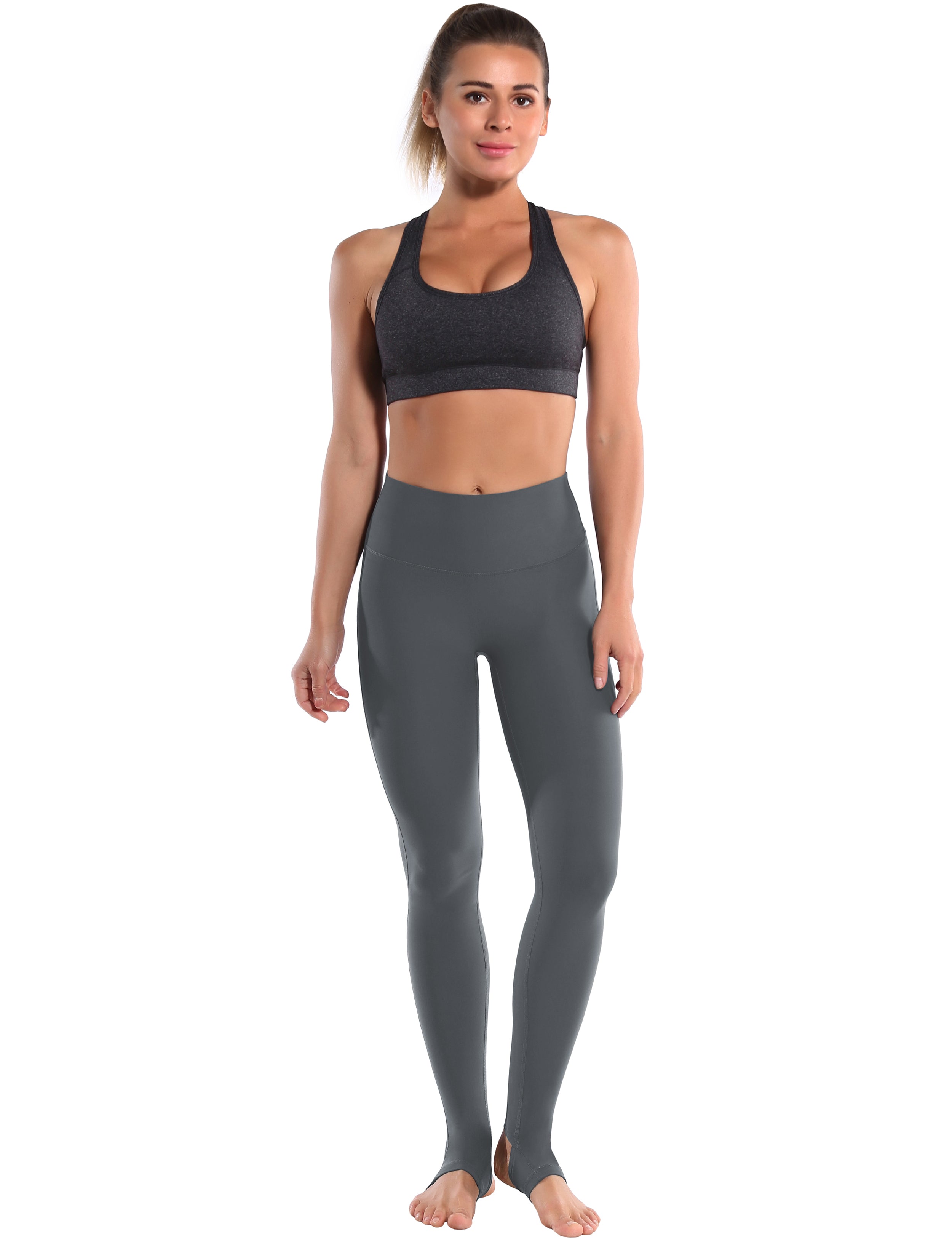 Over the Heel Running Pants shadowcharcoal Over the Heel Design 87%Nylon/13%Spandex Fabric doesn't attract lint easily 4-way stretch No see-through Moisture-wicking Tummy control