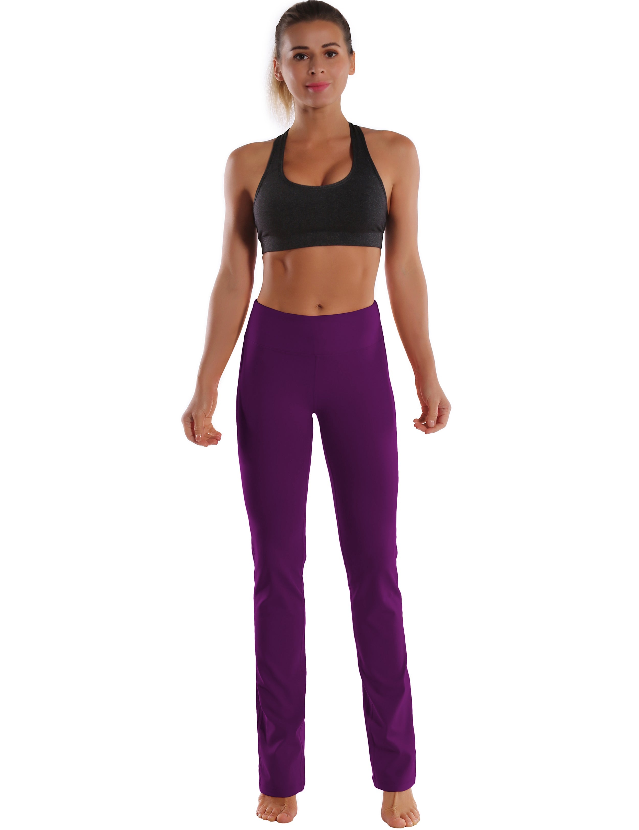 29" 31" 33" 35" Straight Leg Leggings plum_Jogging