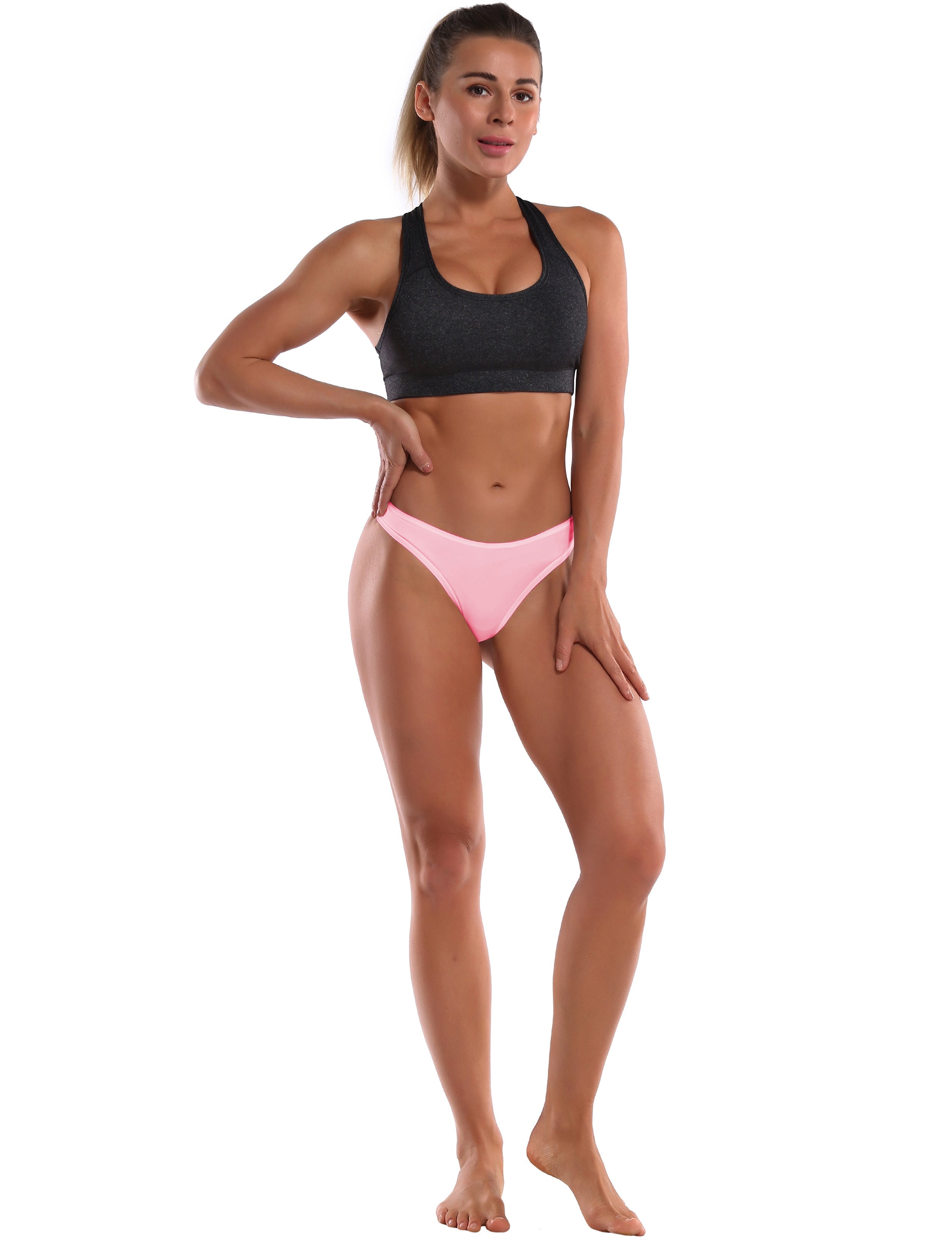 Super Soft Modal Sports Thongs underwear lightpink_Gym