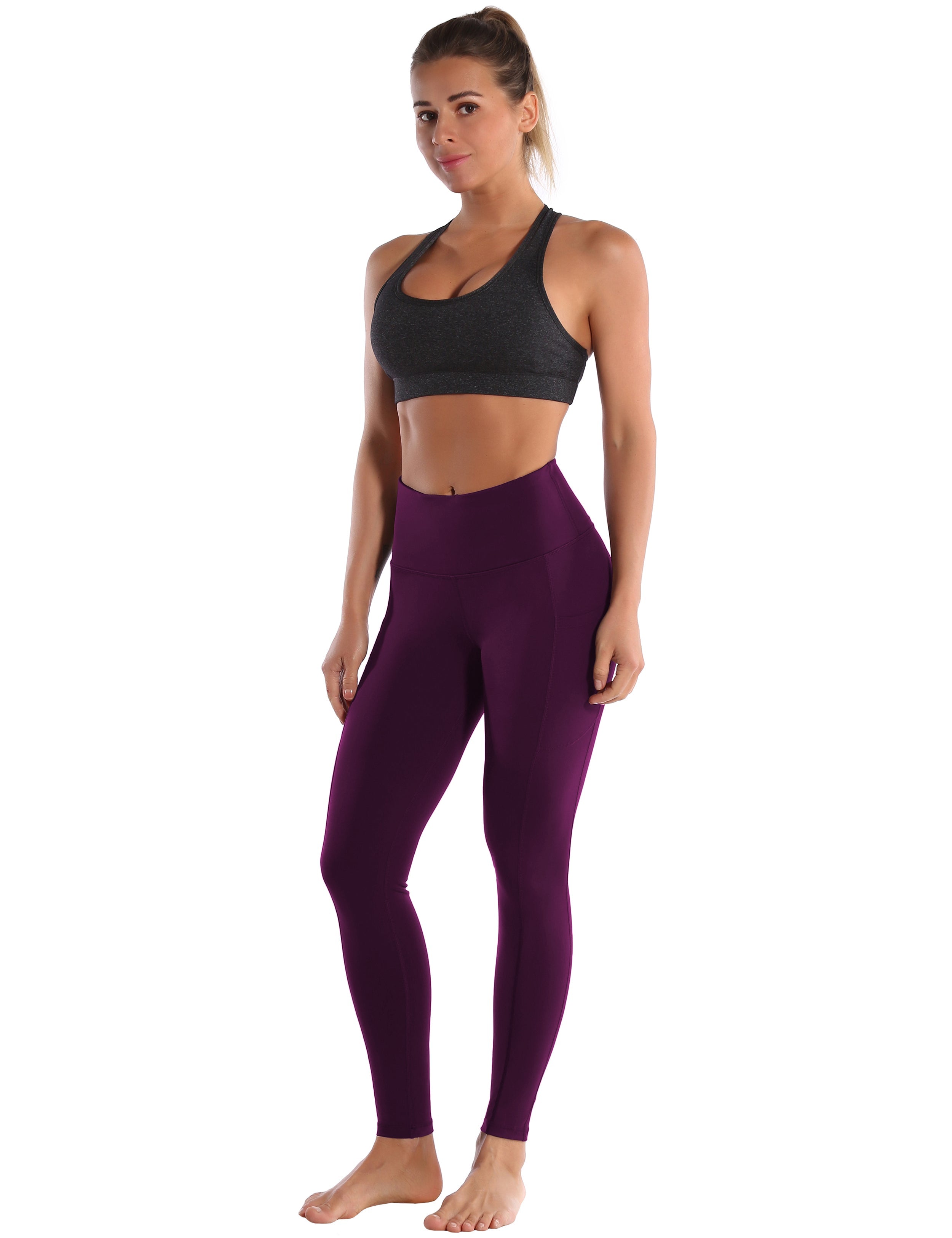 Hip Line Side Pockets Pilates Pants grapevine Sexy Hip Line Side Pockets 75%Nylon/25%Spandex Fabric doesn't attract lint easily 4-way stretch No see-through Moisture-wicking Tummy control Inner pocket Two lengths