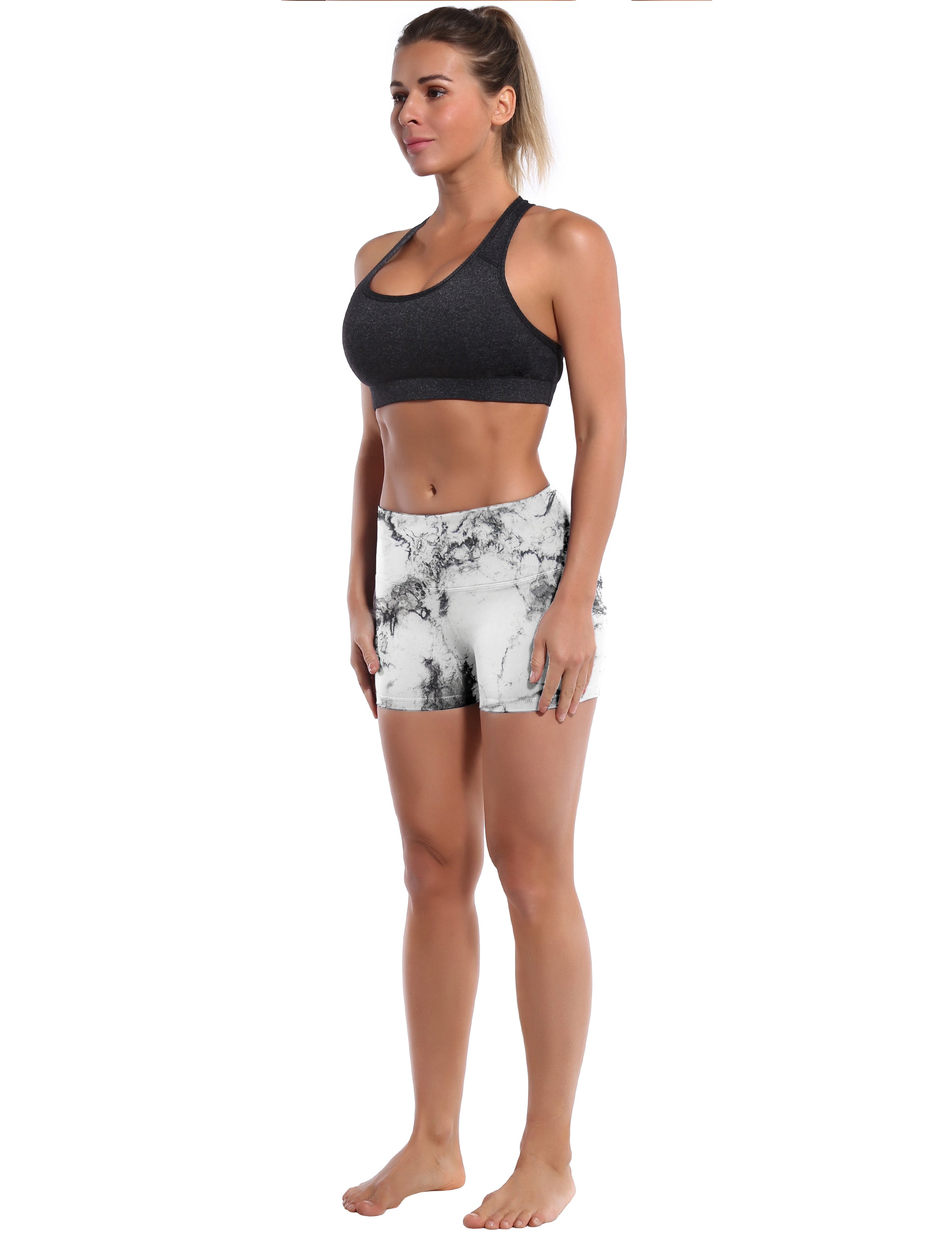 2.5" Printed Golf Shorts arabescato Softest-ever fabric High elasticity High density 4-way stretch Fabric doesn't attract lint easily No see-through Moisture-wicking Machine wash 78%Polyester/22%Spandex