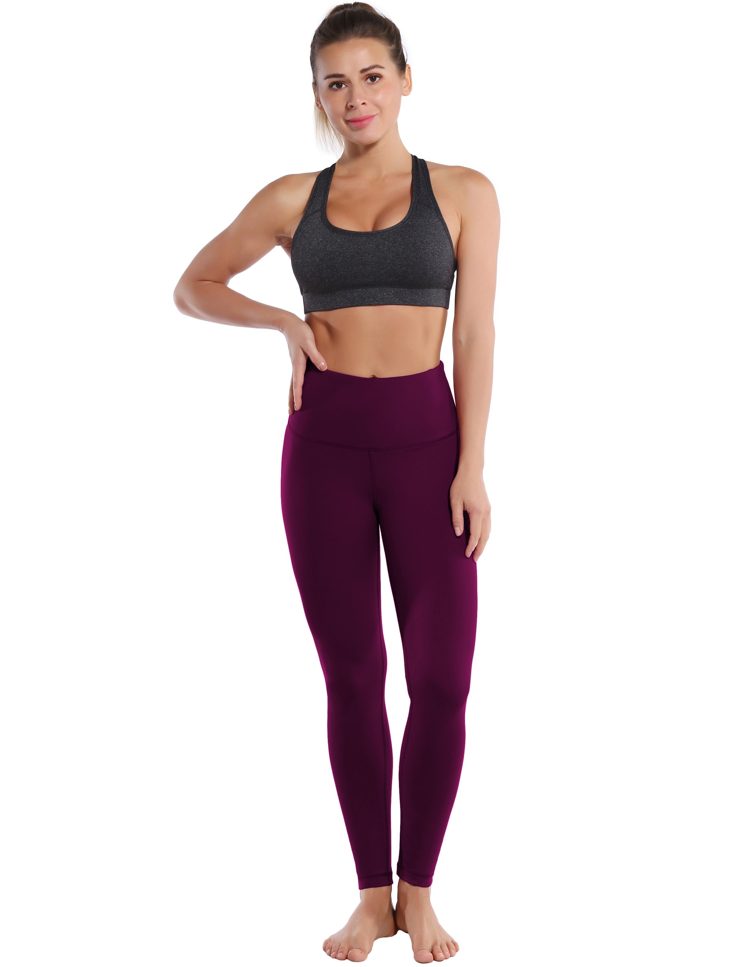 High Waist Tall Size Pants grapevine 75%Nylon/25%Spandex Fabric doesn't attract lint easily 4-way stretch No see-through Moisture-wicking Tummy control Inner pocket Four lengths