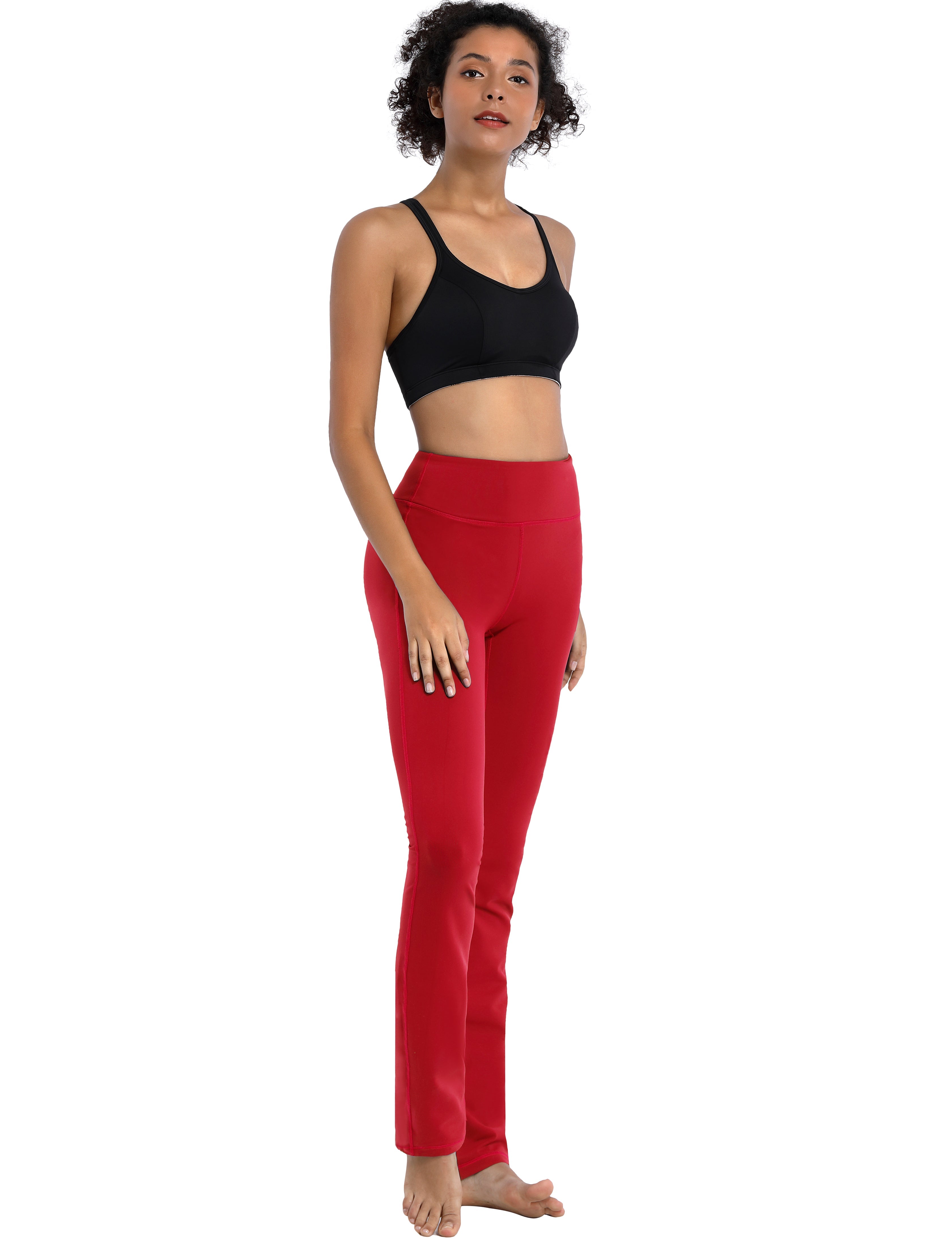 29" 31" 33" 35" Straight Leg Leggings scarlet_Golf