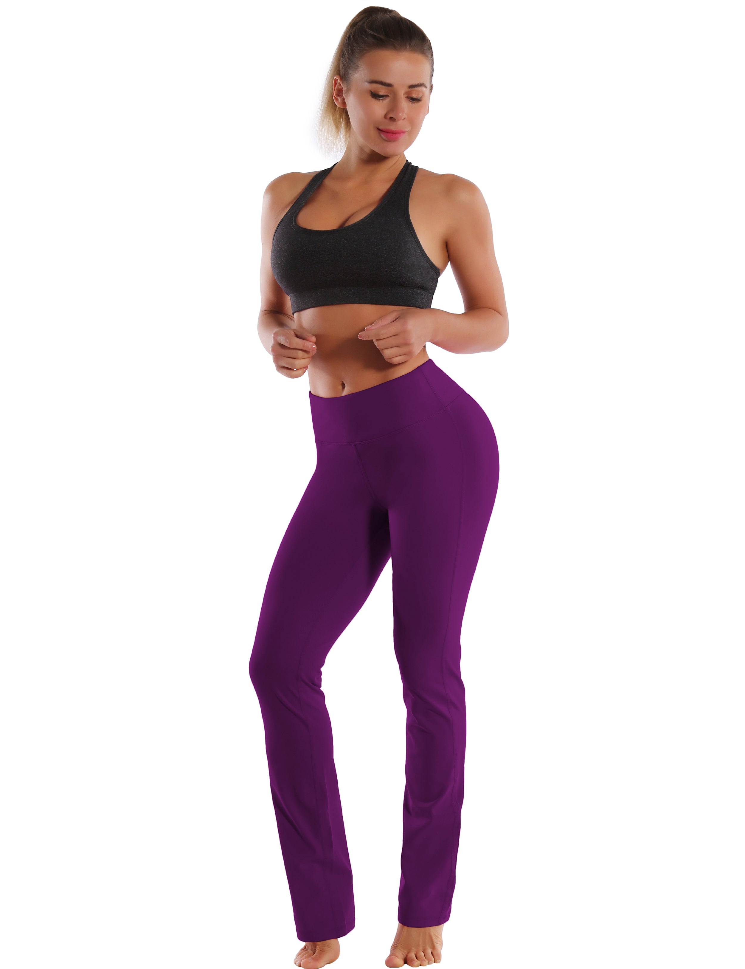 29" 31" 33" 35" Straight Leg Leggings plum_Jogging