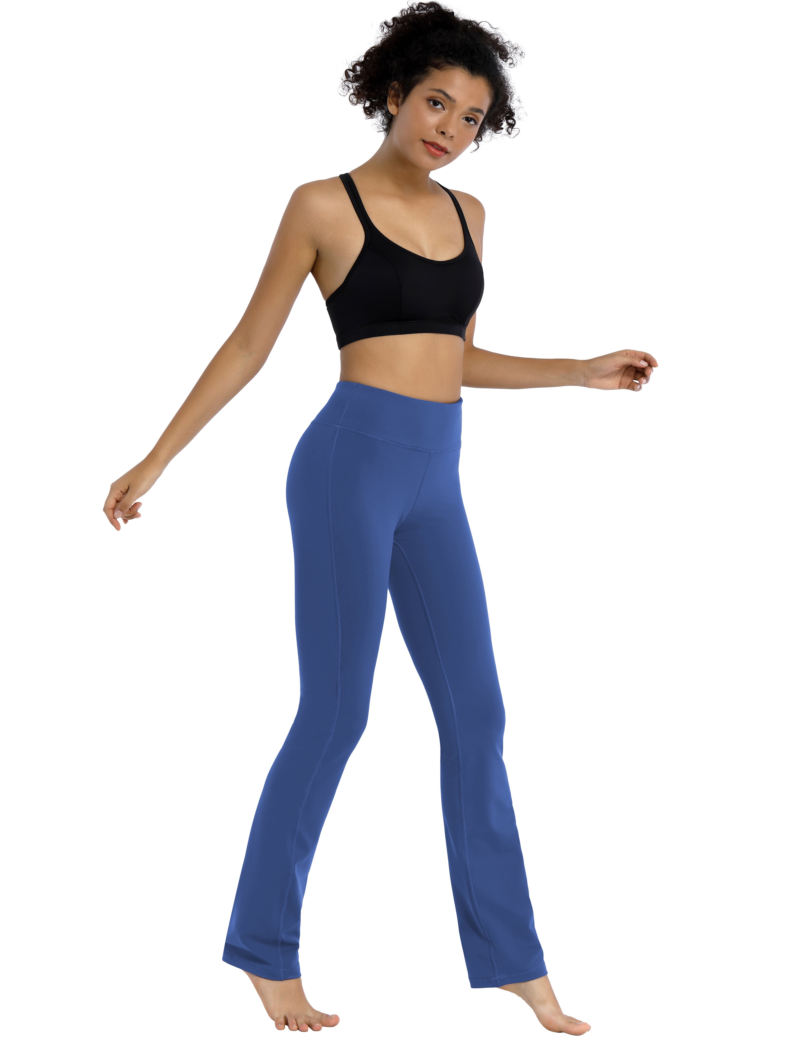 29" 31" 33" 35" Straight Leg Leggings purplishblue_Running
