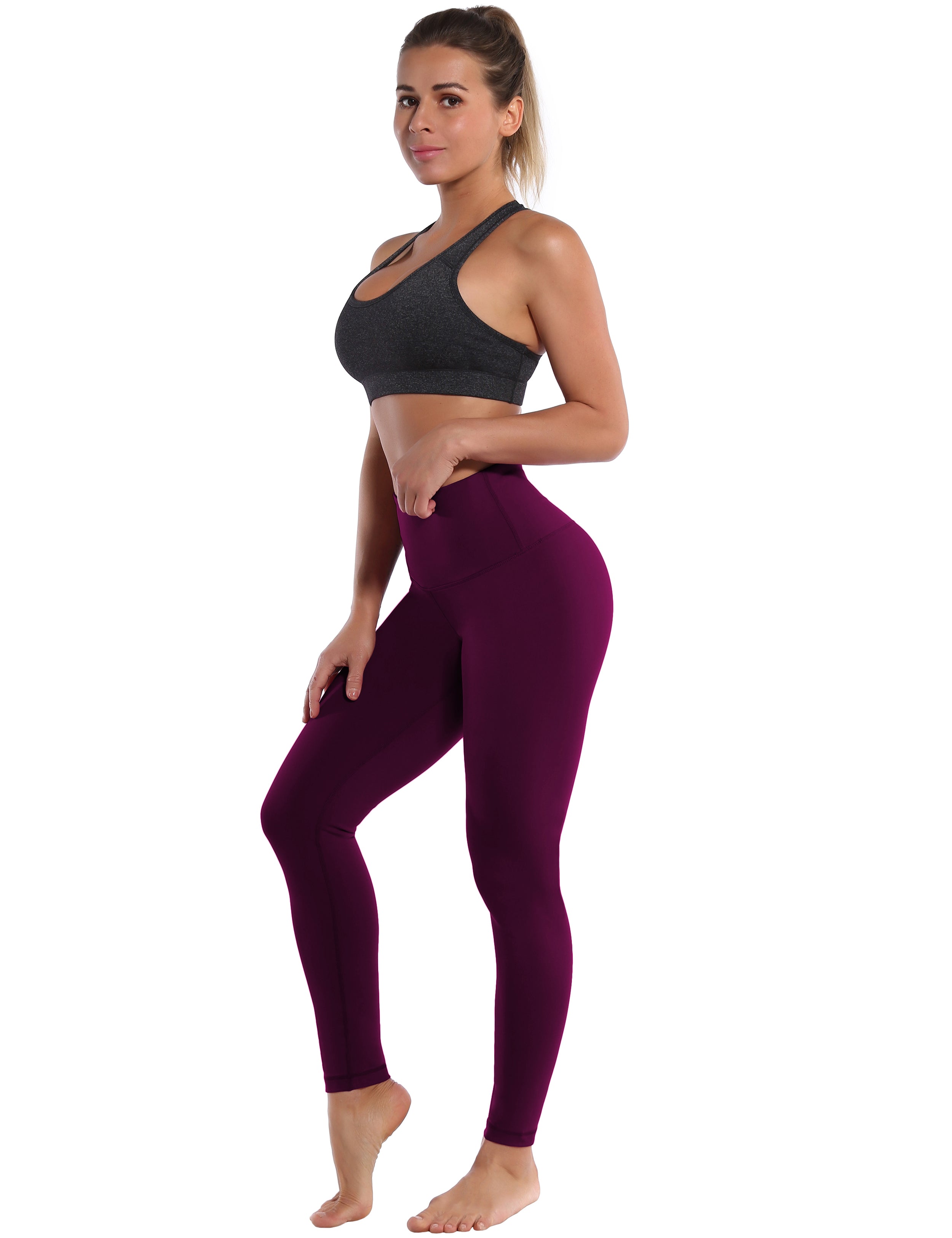 High Waist Tall Size Pants grapevine 75%Nylon/25%Spandex Fabric doesn't attract lint easily 4-way stretch No see-through Moisture-wicking Tummy control Inner pocket Four lengths