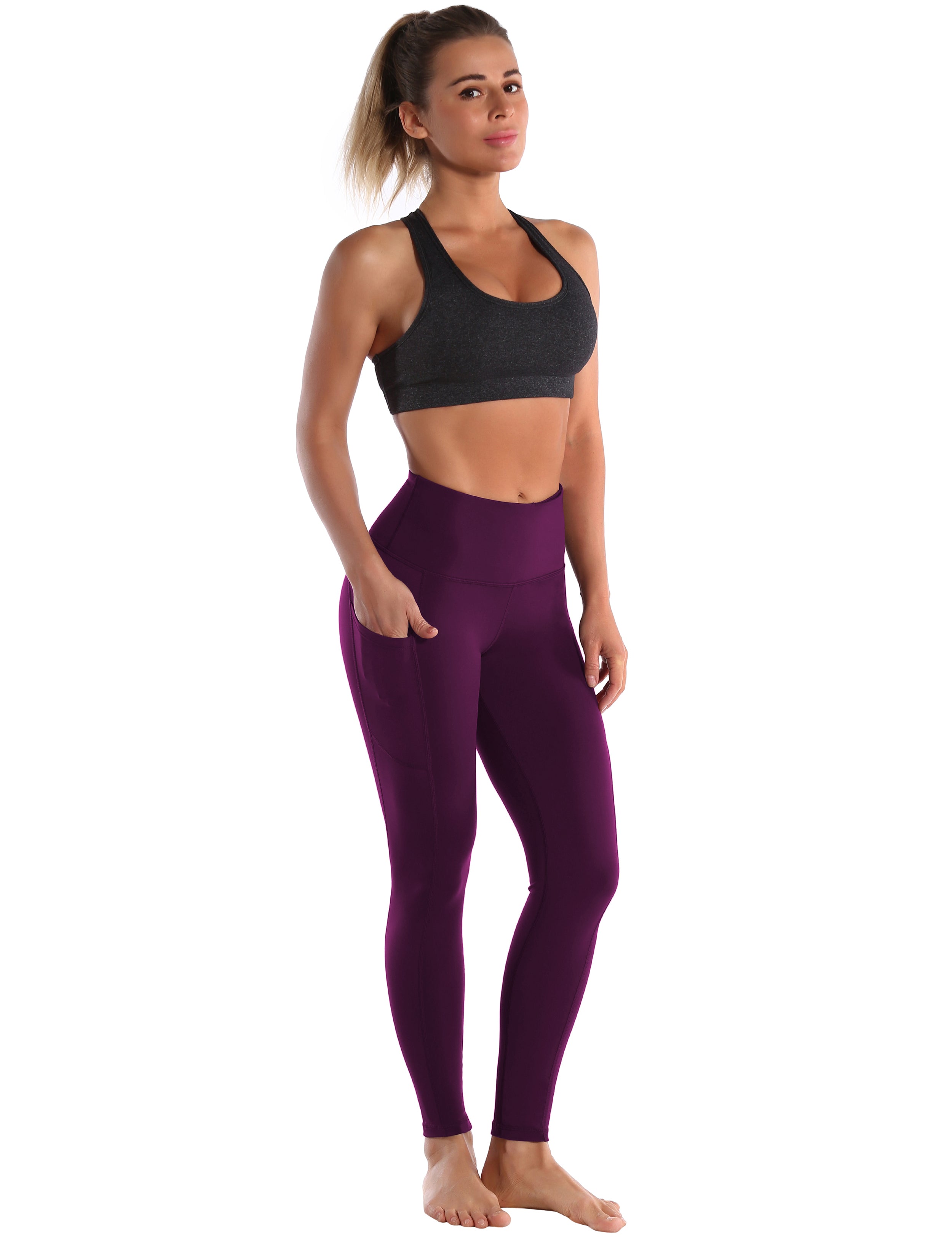 Hip Line Side Pockets Tall Size Pants grapevine Sexy Hip Line Side Pockets 75%Nylon/25%Spandex Fabric doesn't attract lint easily 4-way stretch No see-through Moisture-wicking Tummy control Inner pocket Two lengths