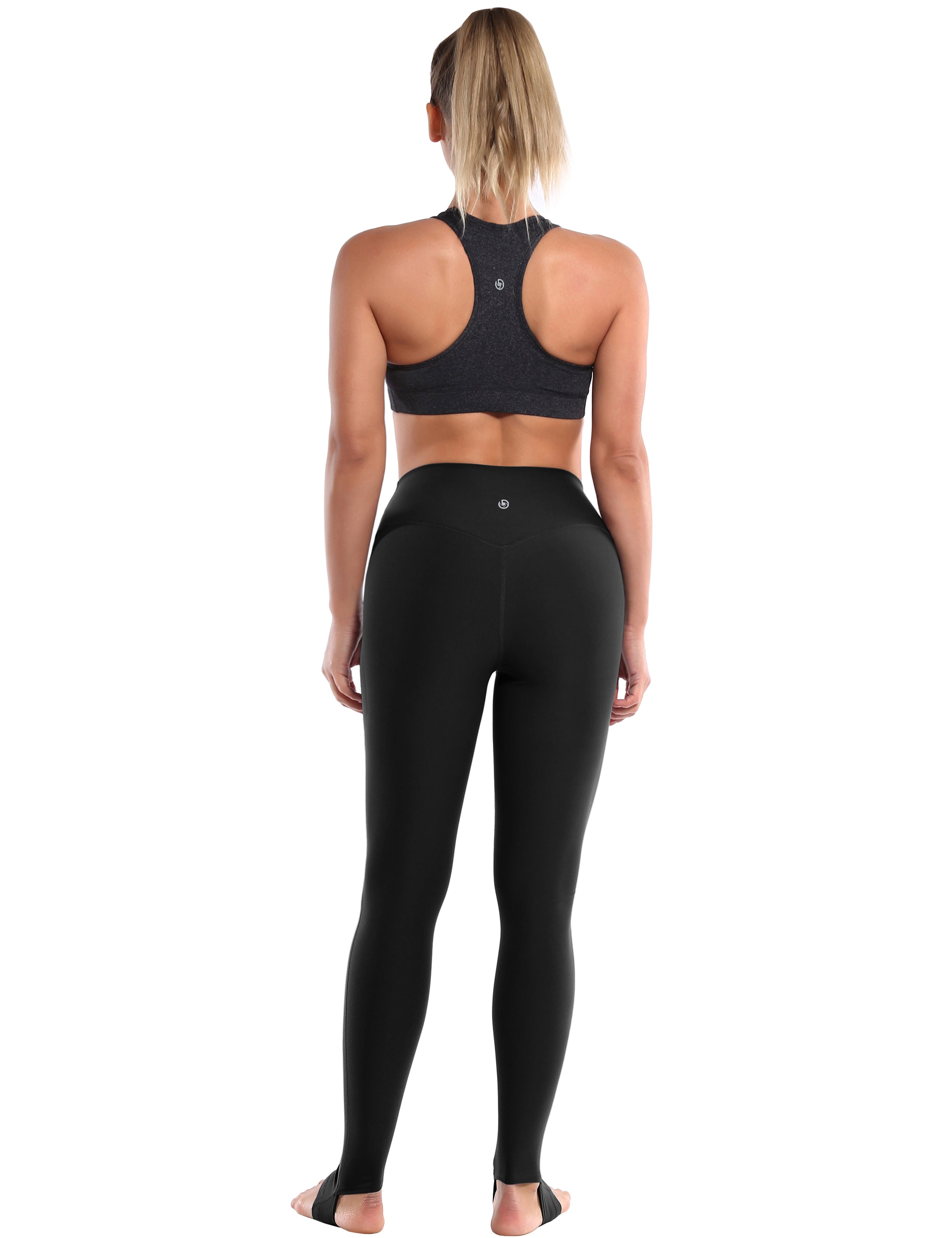 Over the Heel yogastudio Pants black Over the Heel Design 87%Nylon/13%Spandex Fabric doesn't attract lint easily 4-way stretch No see-through Moisture-wicking Tummy control