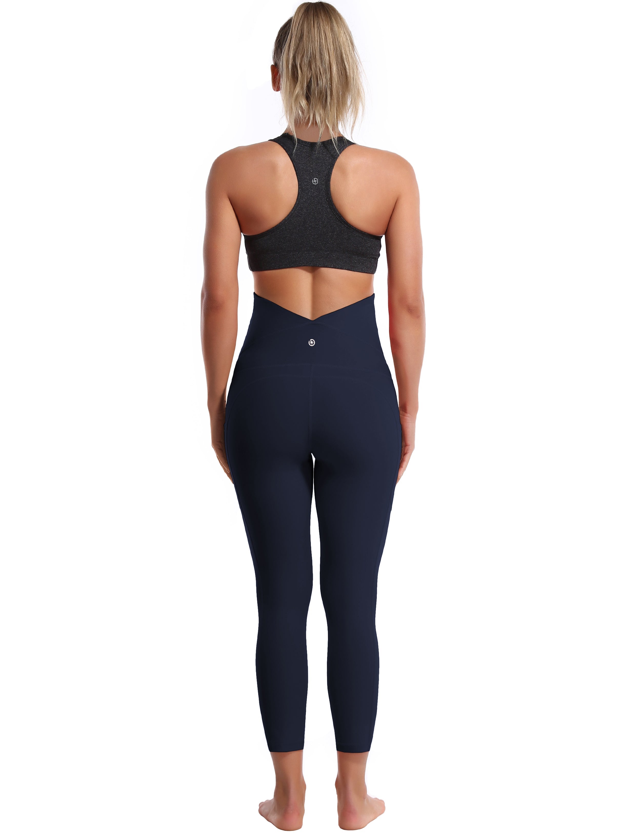 22" Side Pockets Maternity Tall Size Pants darknavy 87%Nylon/13%Spandex Softest-ever fabric High elasticity 4-way stretch Fabric doesn't attract lint easily No see-through Moisture-wicking Machine wash