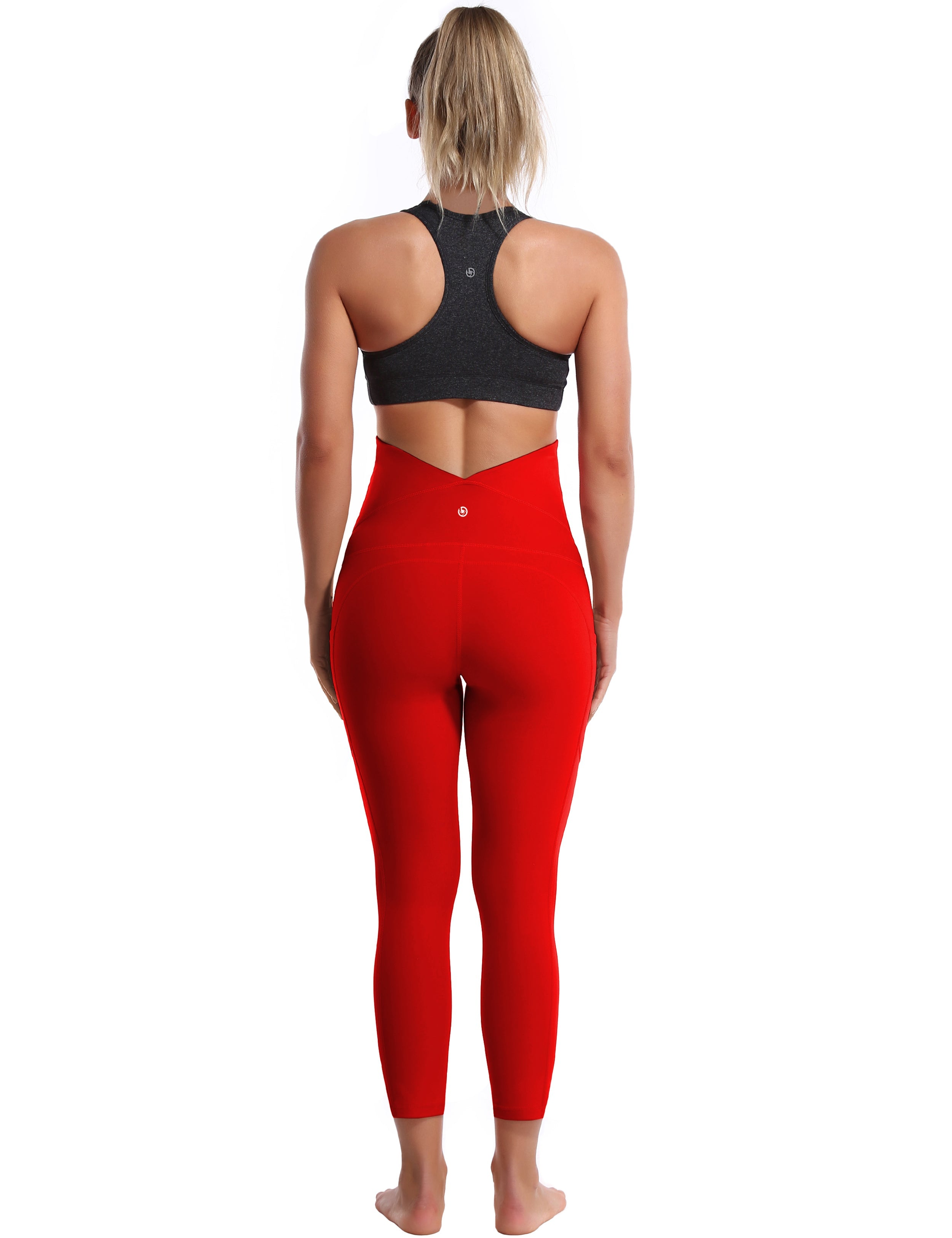 22" Side Pockets Maternity Golf Pants scarlet 87%Nylon/13%Spandex Softest-ever fabric High elasticity 4-way stretch Fabric doesn't attract lint easily No see-through Moisture-wicking Machine wash