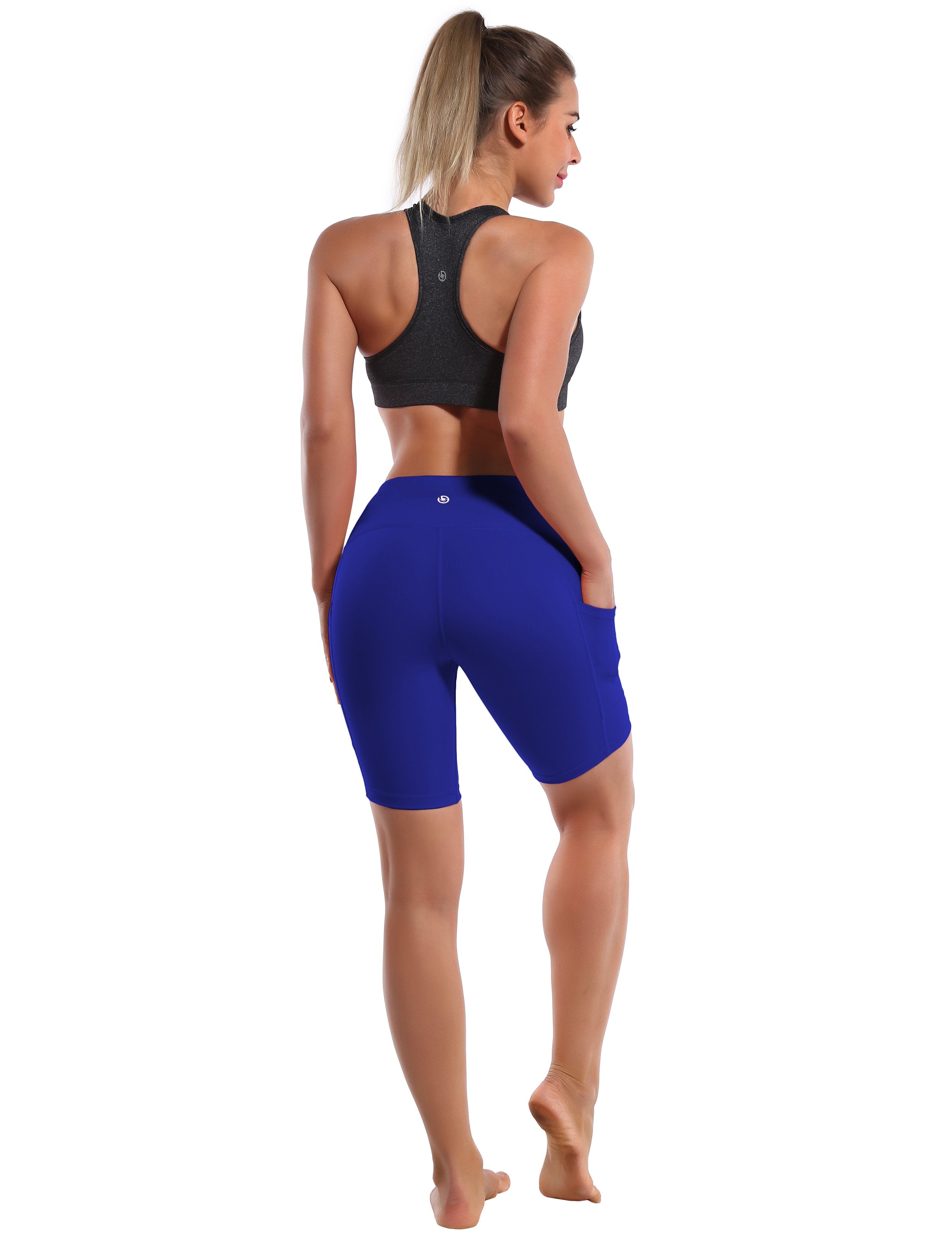 8" Side Pockets Running Shorts navy Sleek, soft, smooth and totally comfortable: our newest style is here. Softest-ever fabric High elasticity High density 4-way stretch Fabric doesn't attract lint easily No see-through Moisture-wicking Machine wash 75% Nylon, 25% Spandex