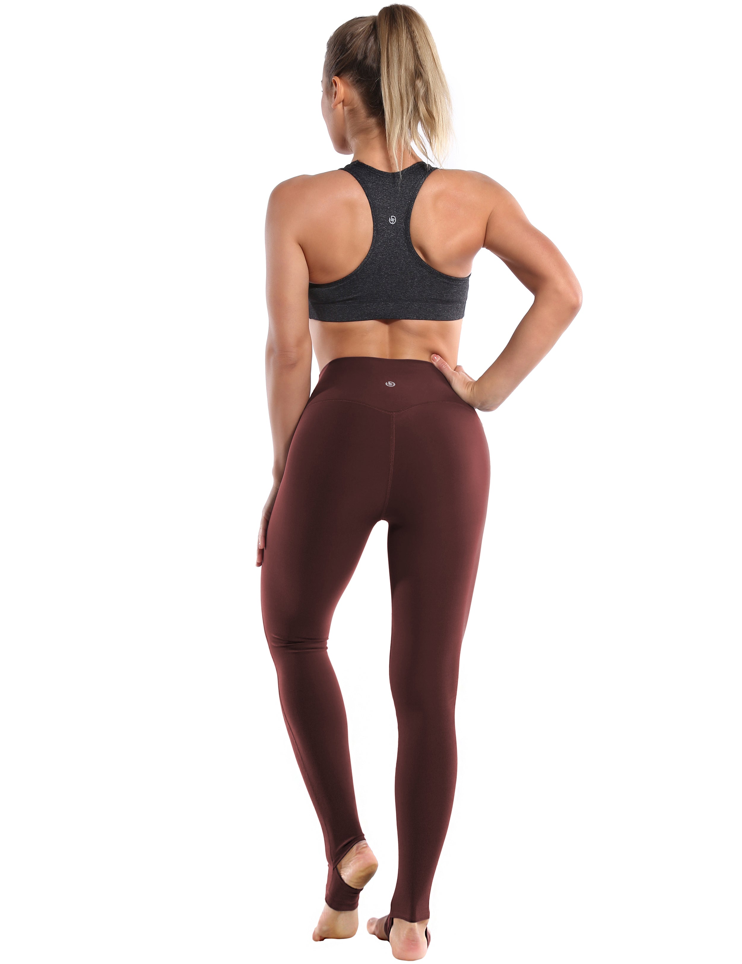 Over the Heel Tall Size Pants mahoganymaroon Over the Heel Design 87%Nylon/13%Spandex Fabric doesn't attract lint easily 4-way stretch No see-through Moisture-wicking Tummy control