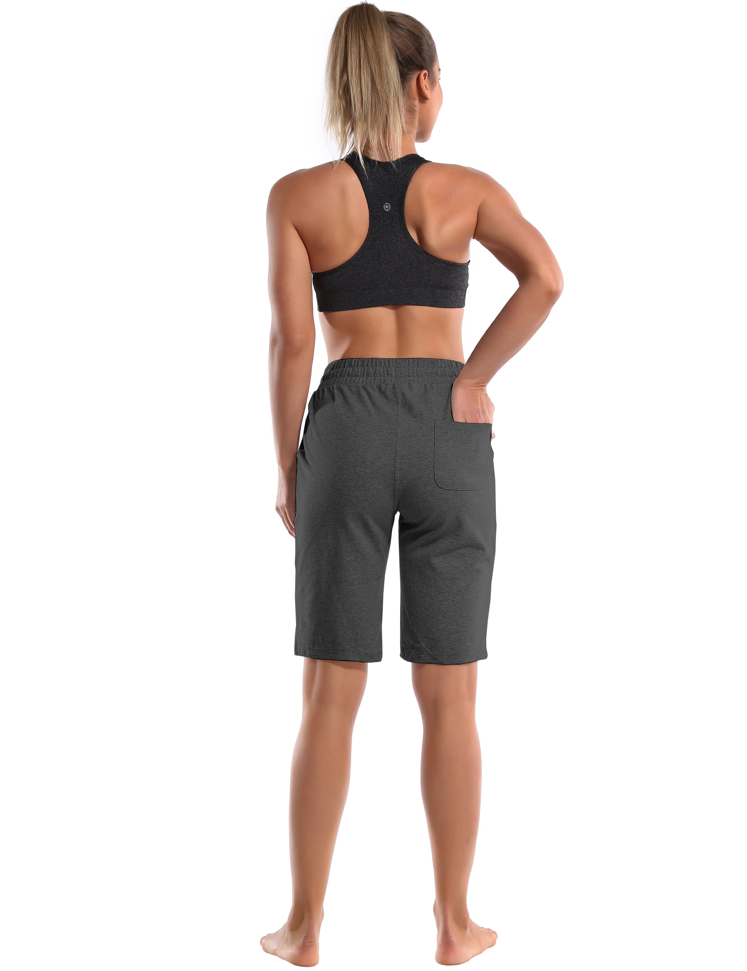 10" Joggers Shorts heathercharcoal_Plus Size