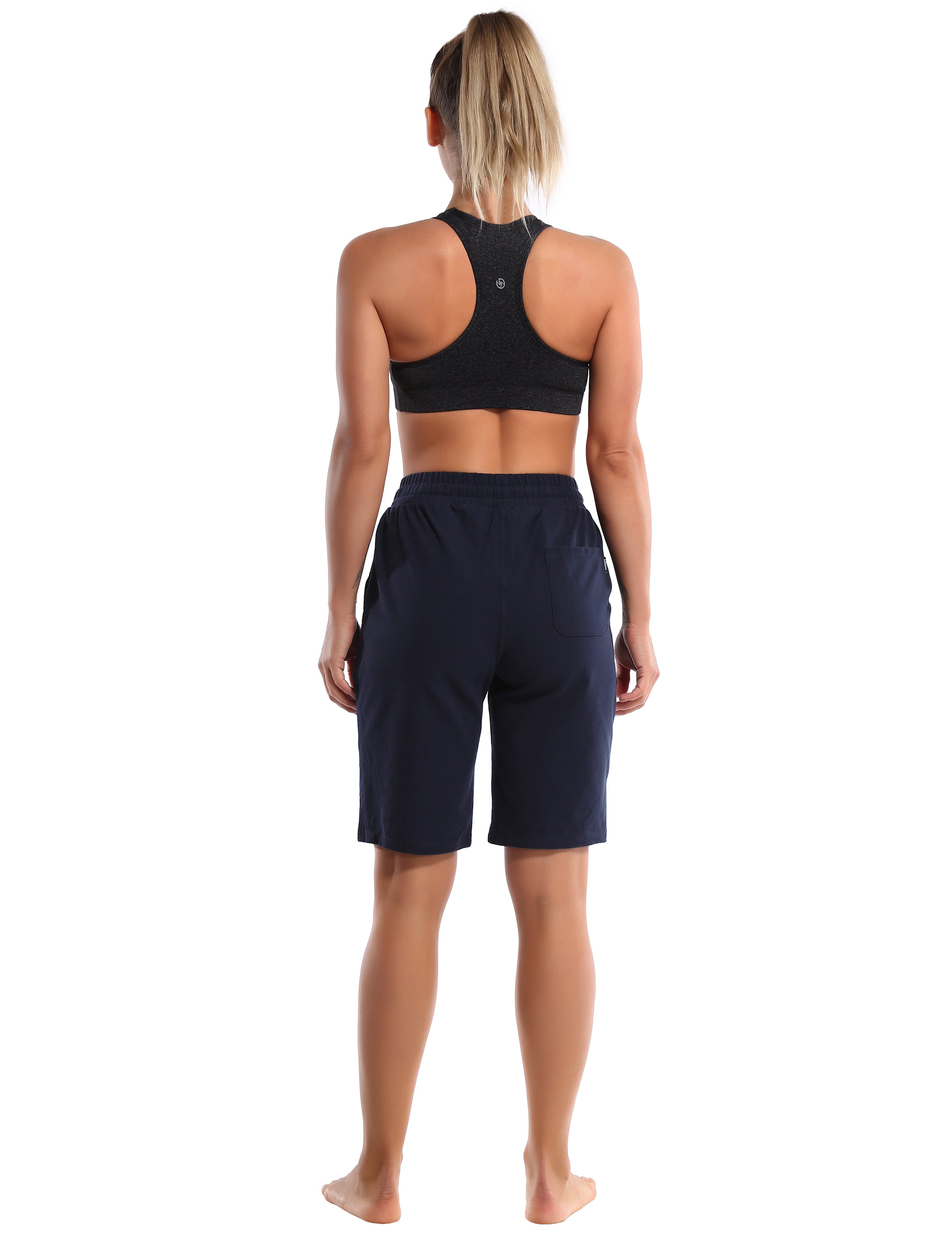 10" Joggers Shorts darknavy 90% Cotton, 10% Spandex Soft and Elastic Drawstring closure Lightweight & breathable fabric wicks away sweat to keep you comfortable Elastic waistband with internal drawcord for a snug, adjustable fit Big side pockets are available for 4.7", 5", 5.5" mobile phone Reflective logo helps you stand out in low light Perfect for any types of outdoor exercises and indoor fitness,like Plus Size,running,walking,jogging,lounging,workout,Plus Size fitness,casual use,etc