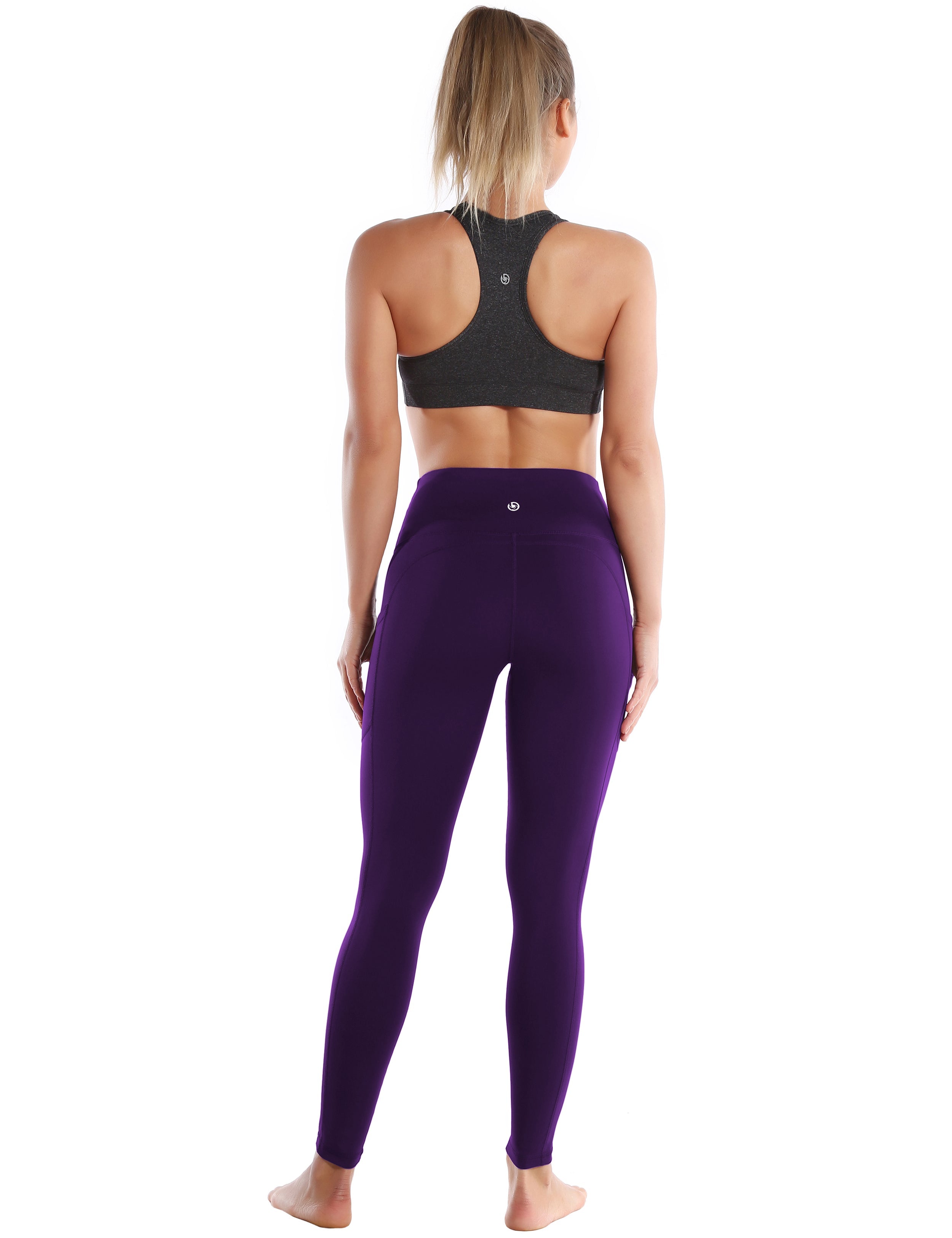 Hip Line Side Pockets Golf Pants eggplantpurple Sexy Hip Line Side Pockets 75%Nylon/25%Spandex Fabric doesn't attract lint easily 4-way stretch No see-through Moisture-wicking Tummy control Inner pocket Two lengths