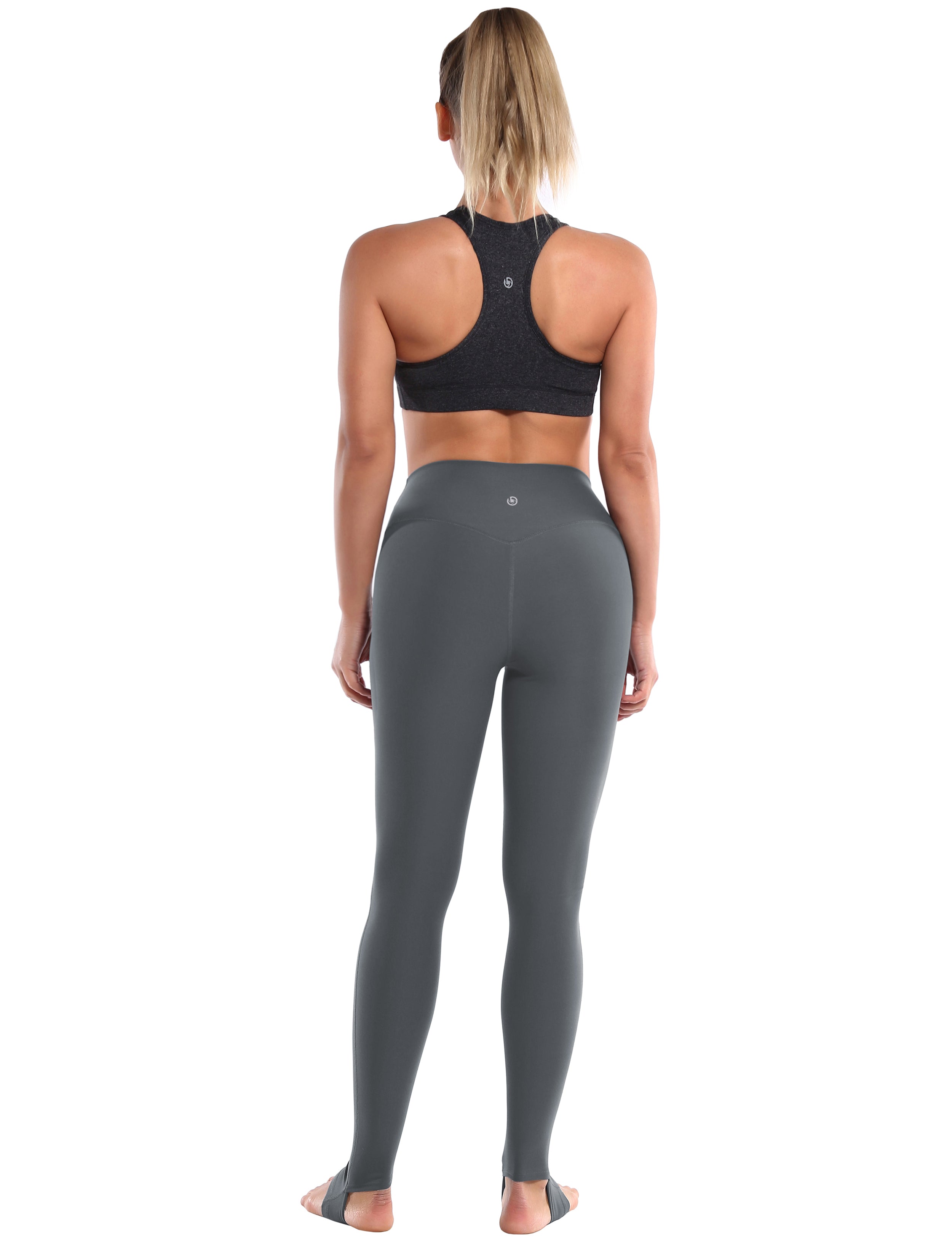 Over the Heel Running Pants shadowcharcoal Over the Heel Design 87%Nylon/13%Spandex Fabric doesn't attract lint easily 4-way stretch No see-through Moisture-wicking Tummy control