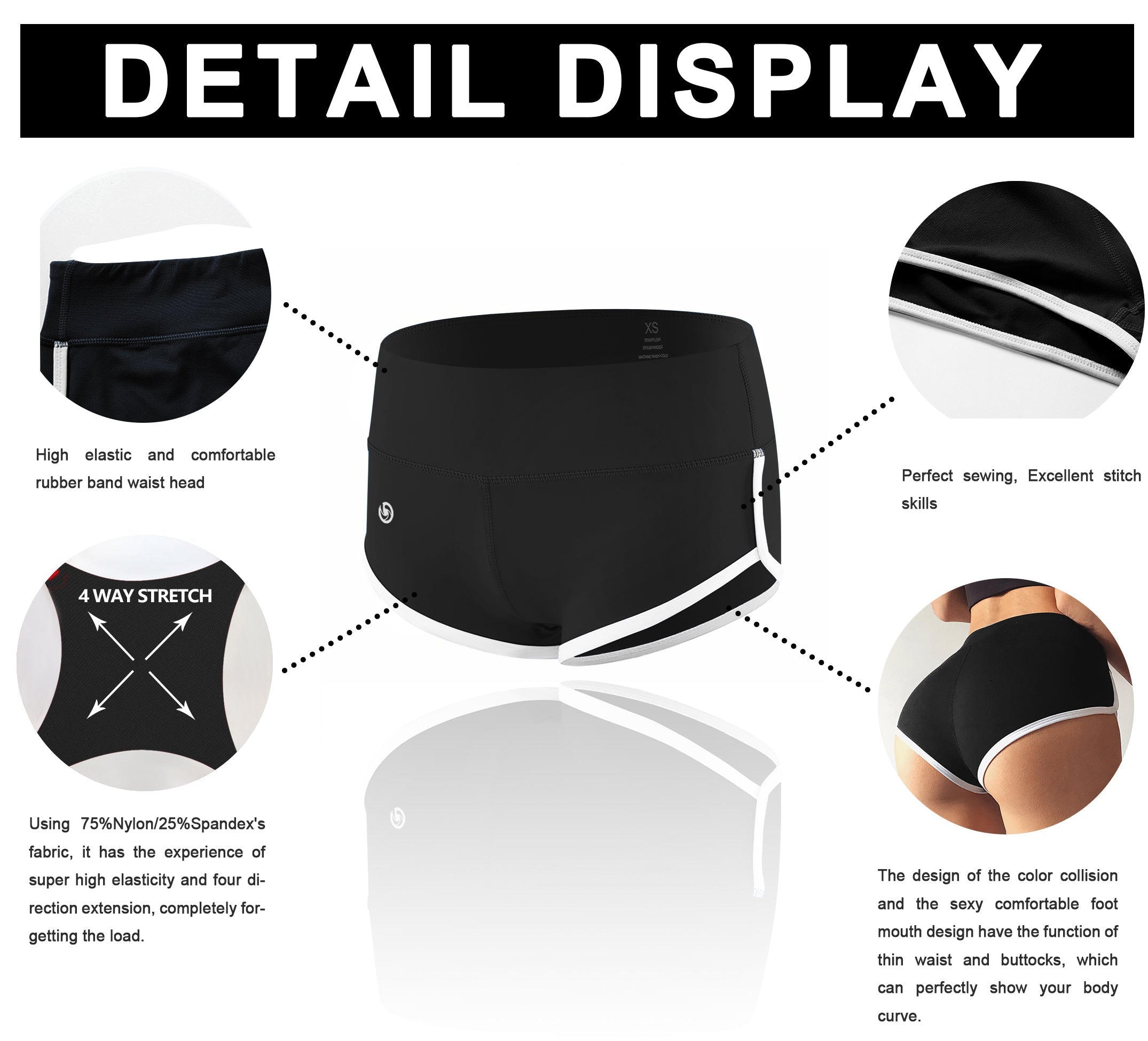 Sexy Booty Yoga Shorts shadowcharcoal_yoga