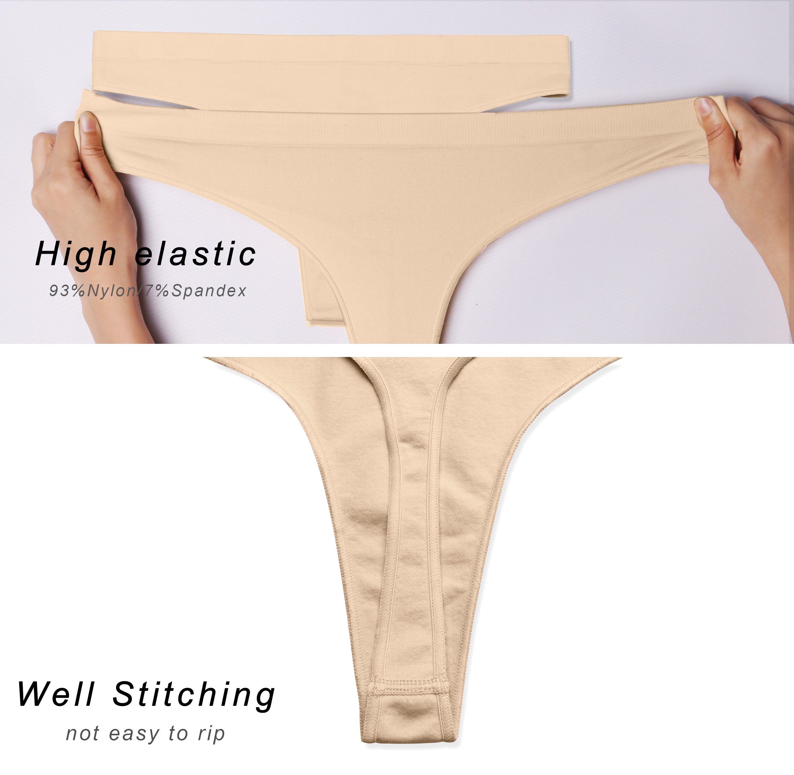 Smooth Seamless Thong Underwear, Underwear