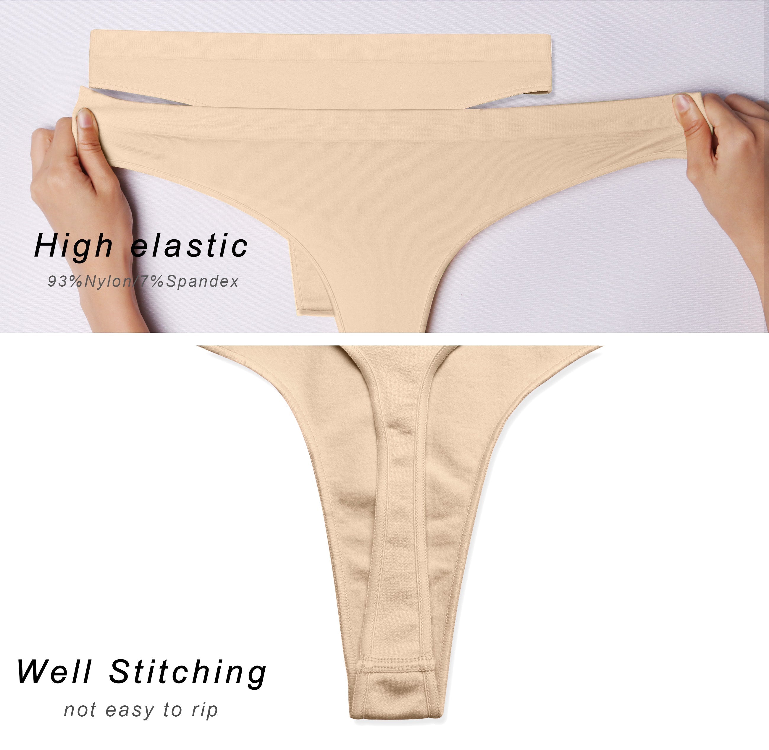 Seamless Low rise Sports Thongs skin Sleek, smooth and streamlined: designed in our extra-soft knit material, this seamless thong embraces everyday comfort. Here with an allover heathered effect. Weave threads one by one High elasticity Softest-ever fabric Unsealed Comfortable No back coverage Machine wash.