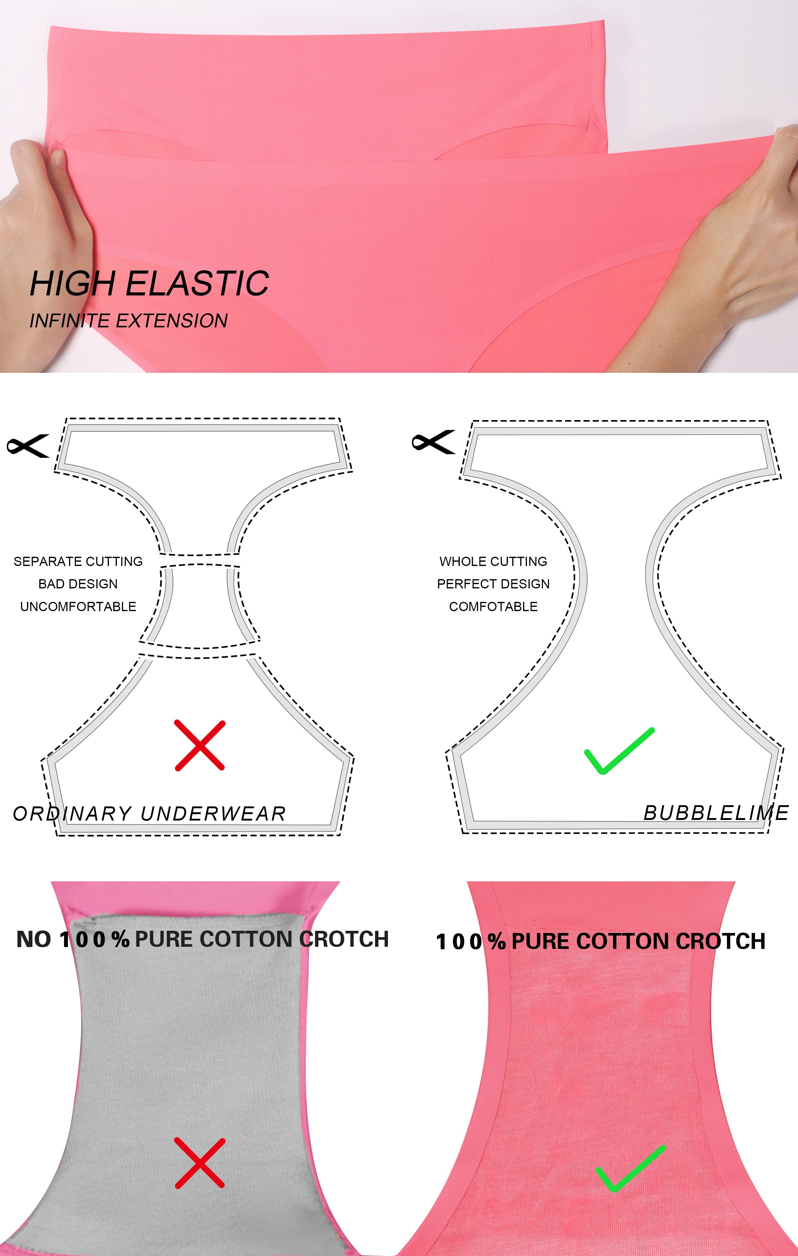 Invisibles Sport Bikini Panties indipink Sleek, soft, smooth and totally comfortable: our newest bikini style is here. High elasticity High density Softest-ever fabric Laser cutting Unsealed Comfortable No panty lines Machine wash 95% Nylon, 5% Spandex