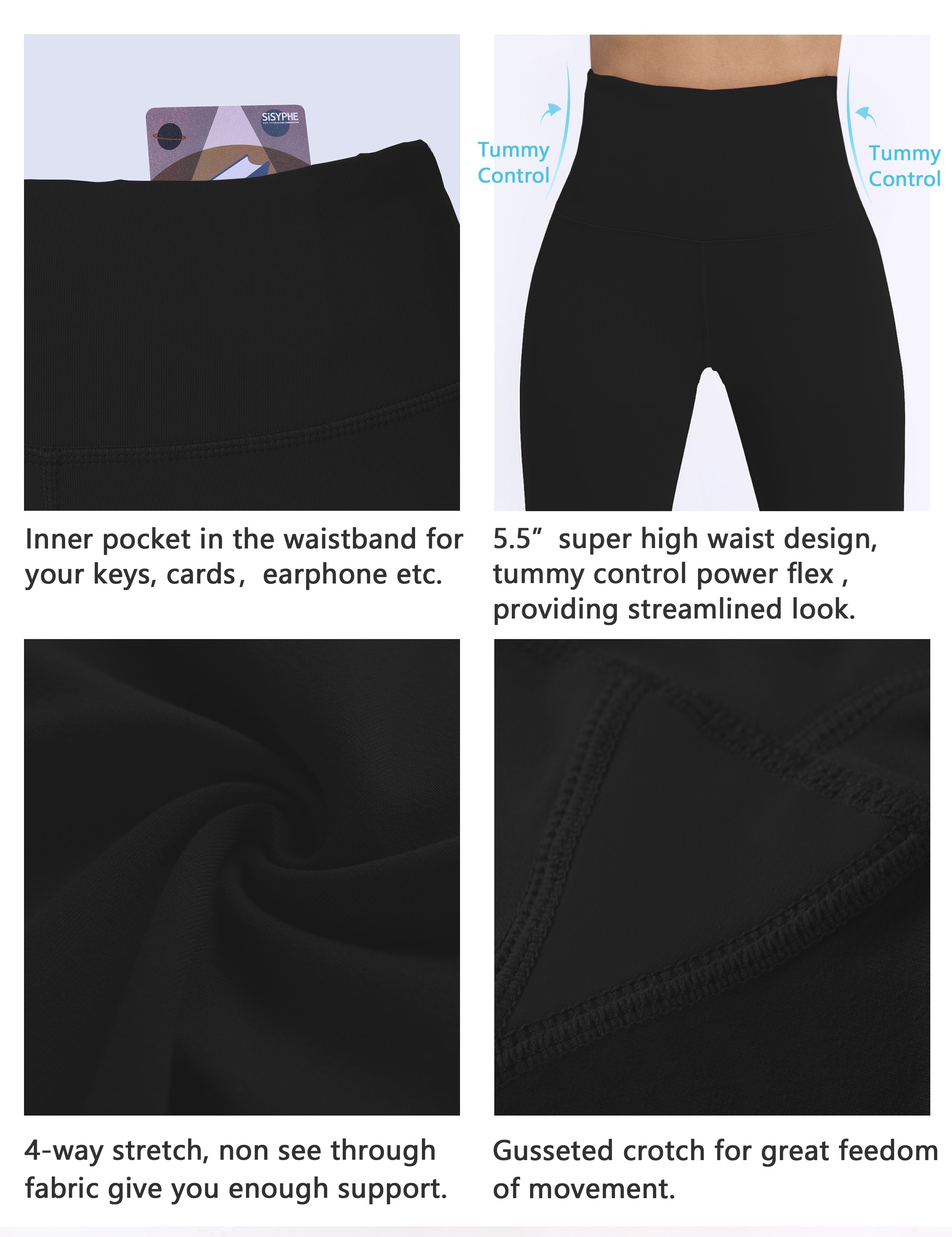 Super High Waist yogastudio Pants black_yogastudio