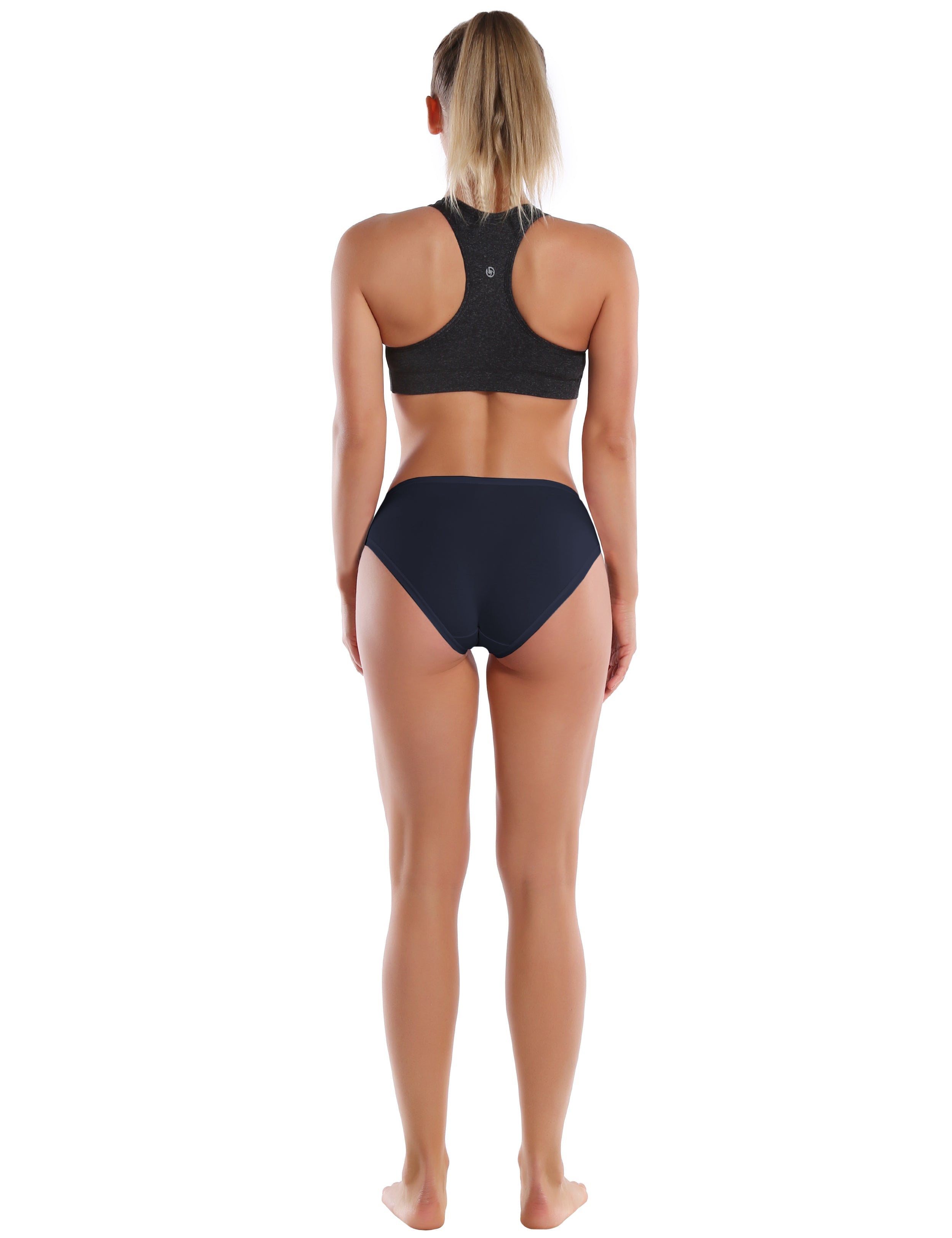 Super Soft Modal Sports Bikini Underwear darknavy_Pilates