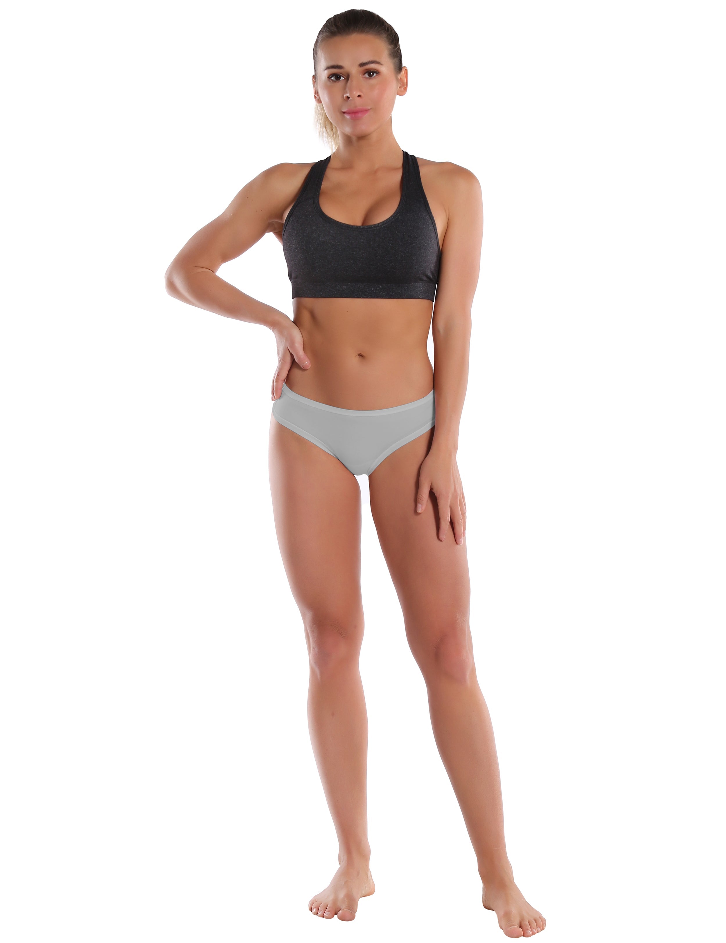 Super Soft Modal Sports Bikini Underwear lightgray_Gym