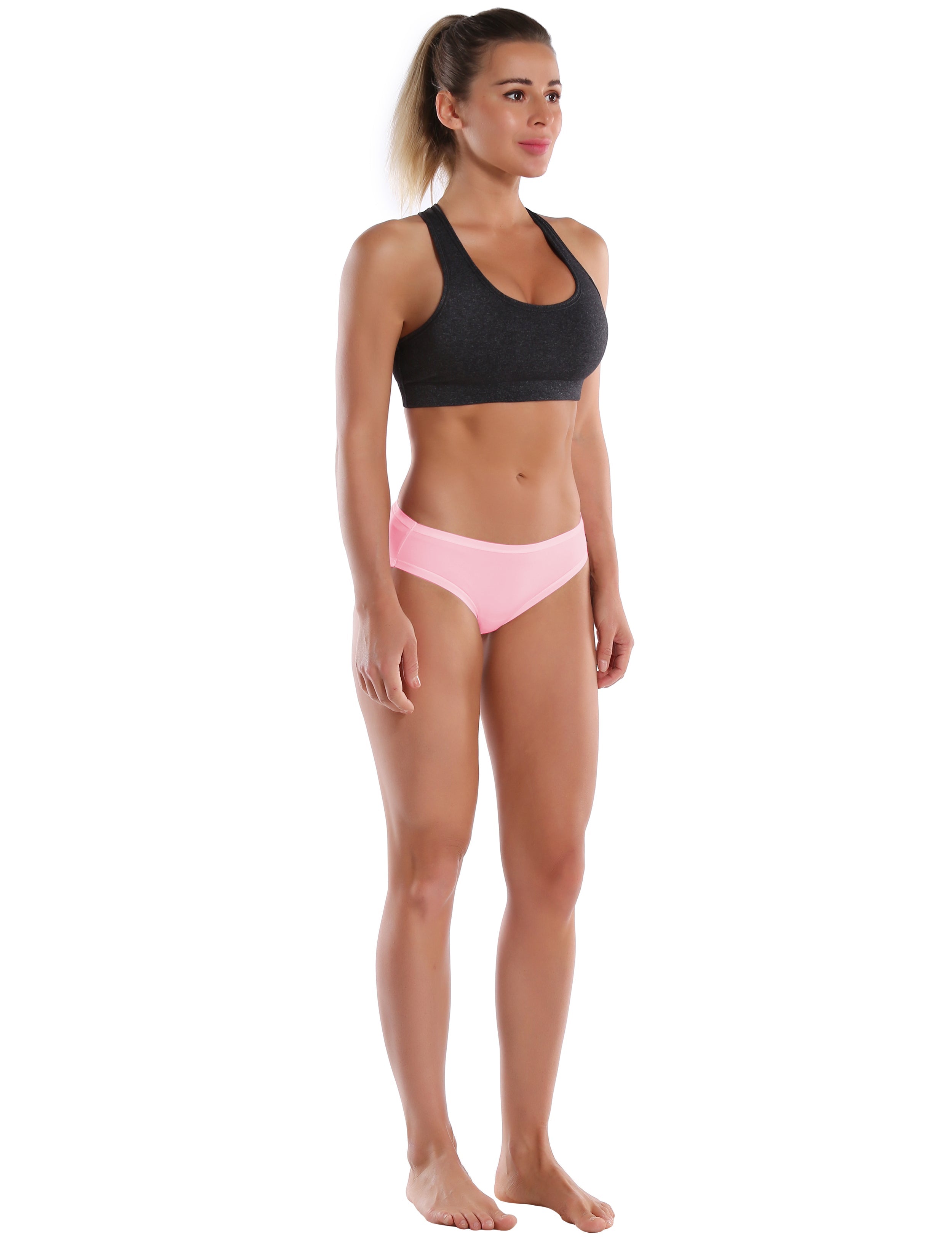 Super Soft Modal Sports Bikini Underwear lightpink_Biking