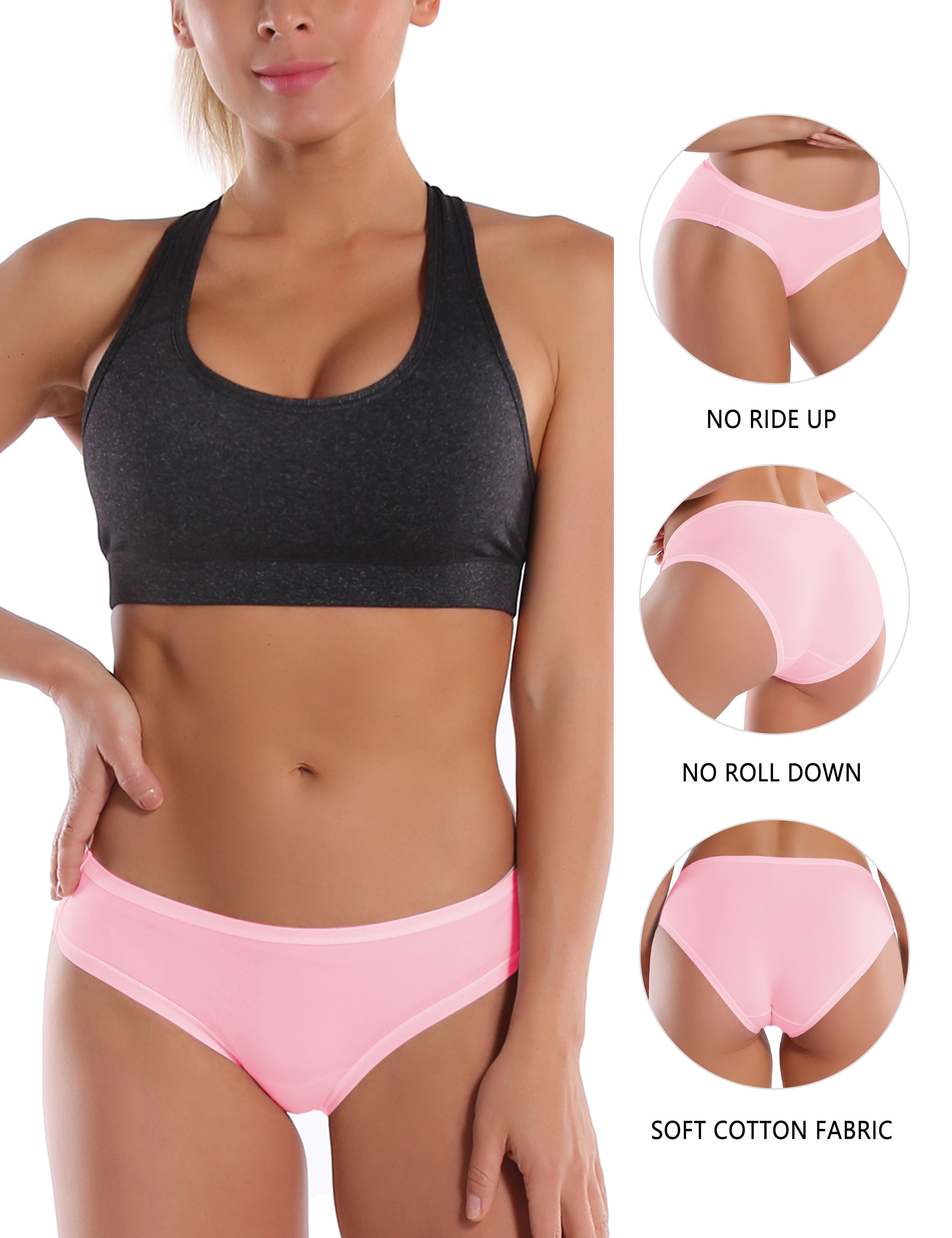 Super Soft Modal Sports Bikini Underwear lightpink_Gym