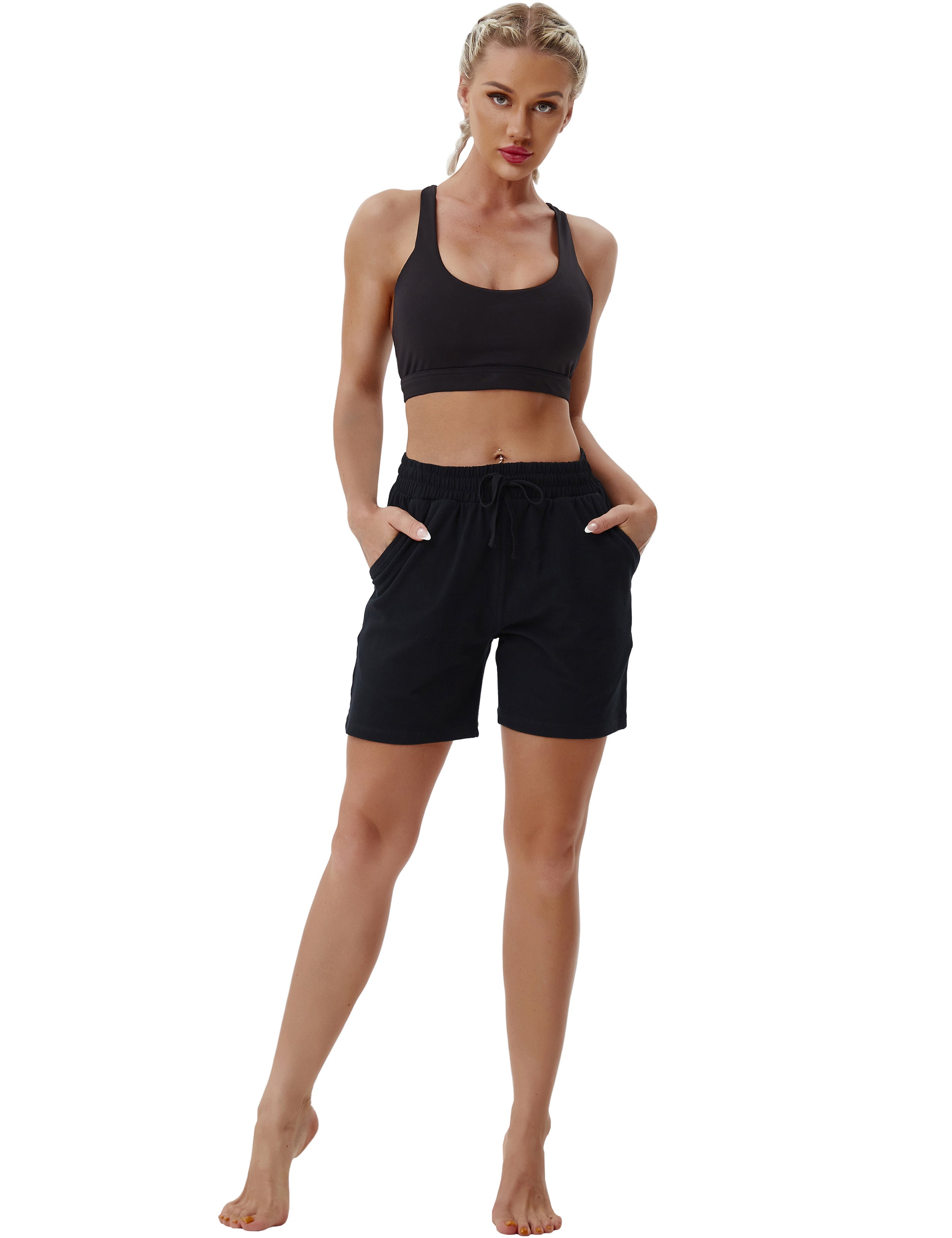 5" Joggers Shorts black_Pilates