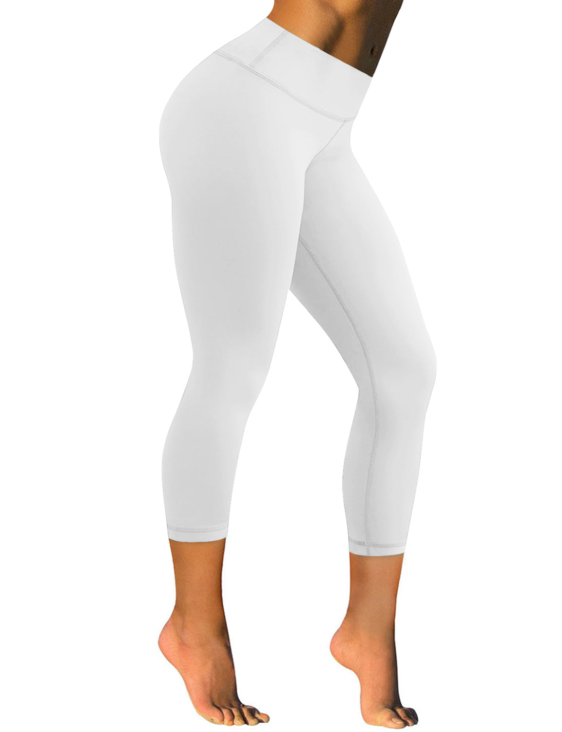  BUBBLELIME 22 Women High Waist Yoga Pants Basic Workout  Running - Basic CaprisScarlet Large-22 Inseam