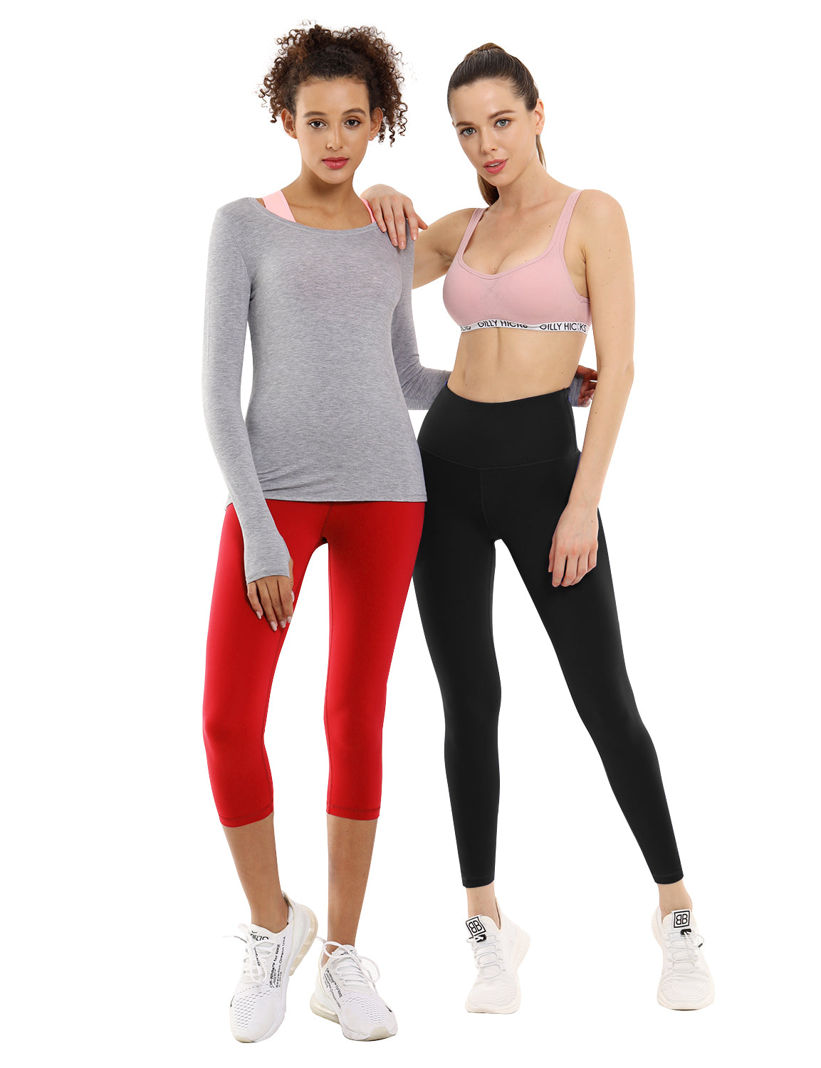 19" High Waist Crop Tight Capris scarlet_Pilates