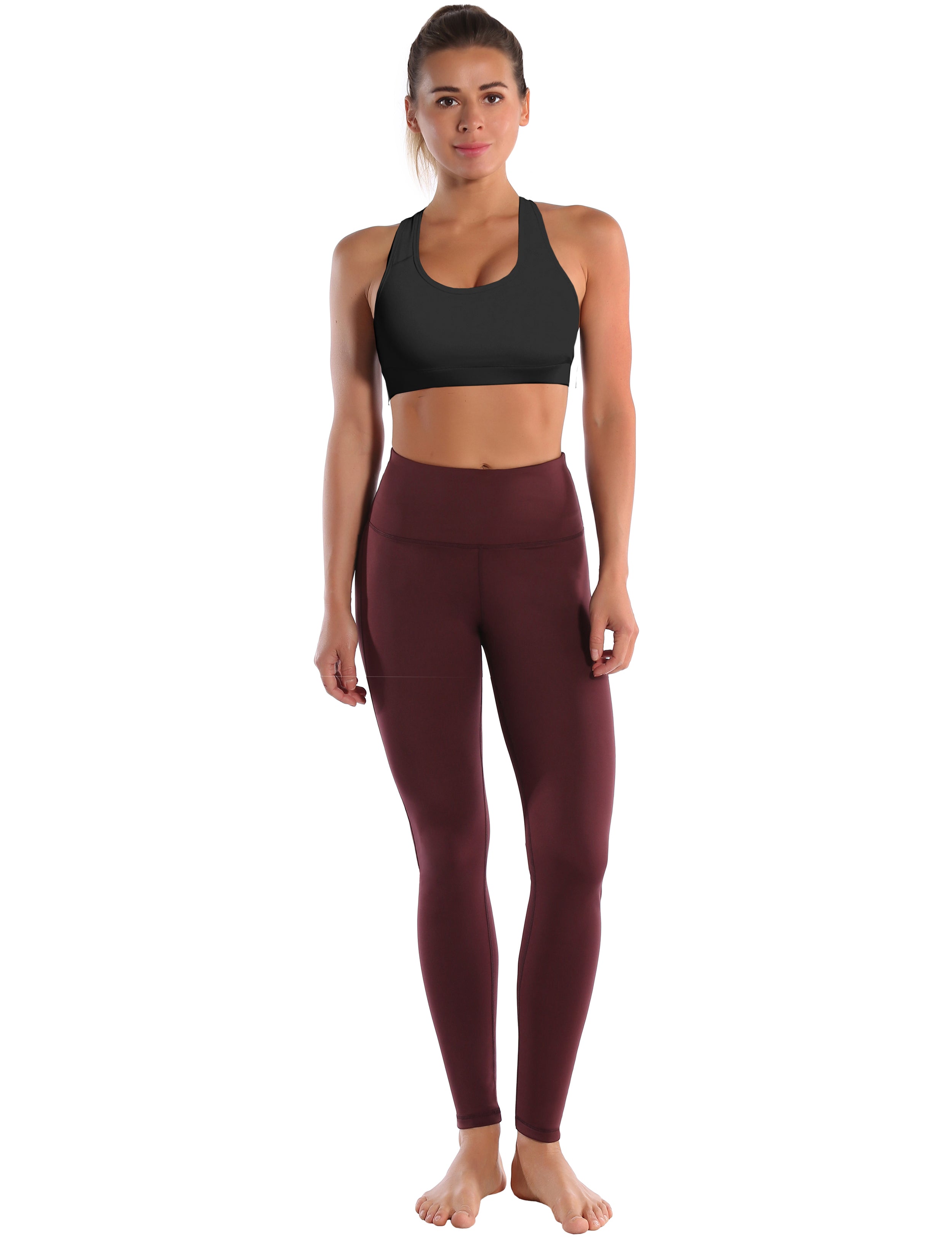 Compression Racerback Sports Bras black ins_Plus Size