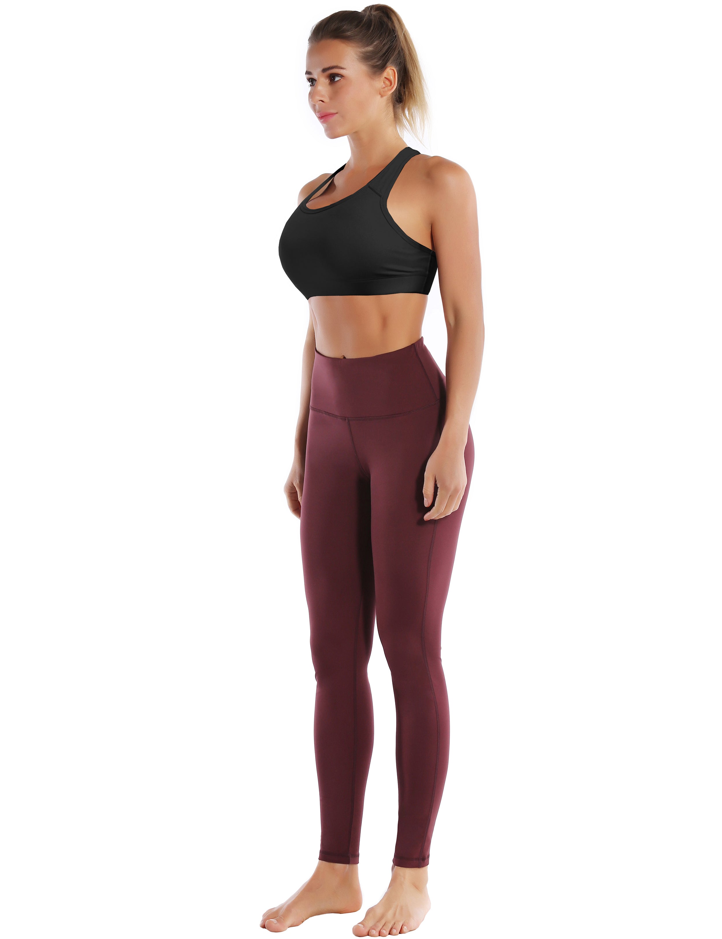 Compression Racerback Sports Bras black ins_Plus Size